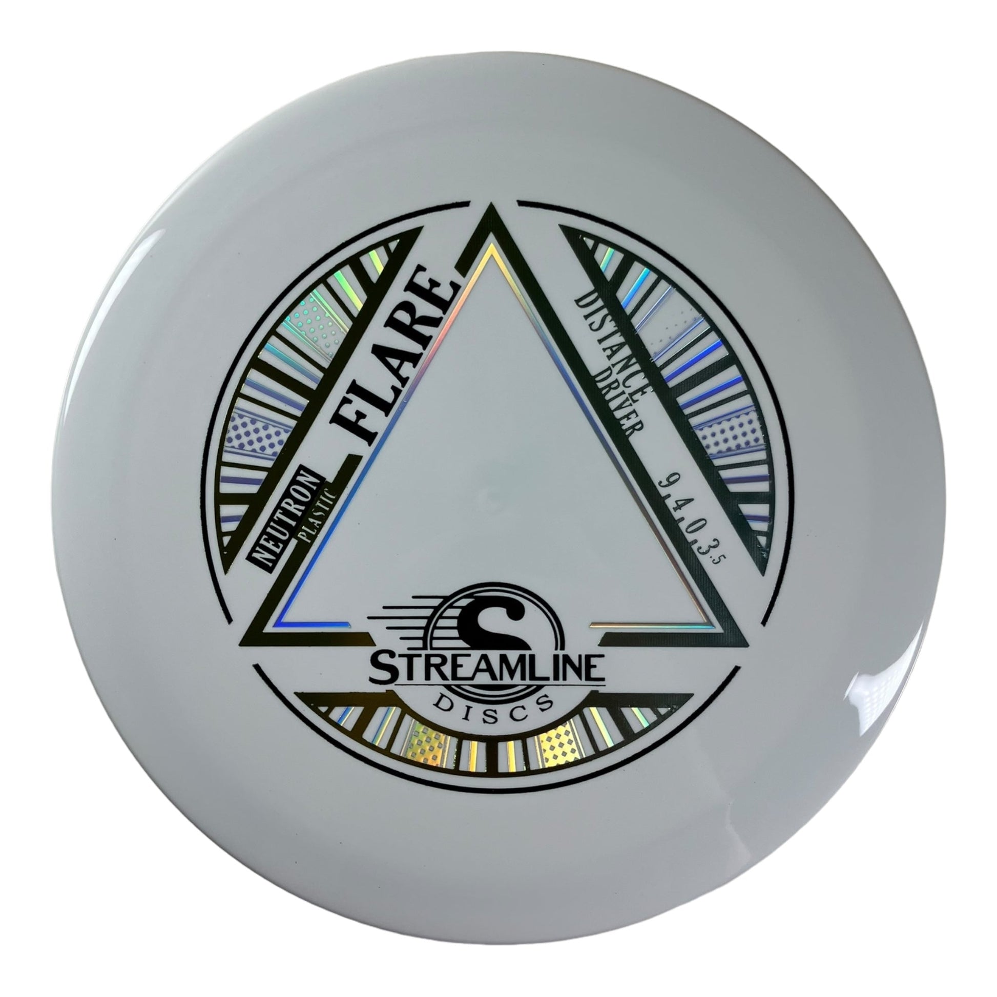 Streamline Discs Flare | Neutron | White/Multi 175g Disc Golf