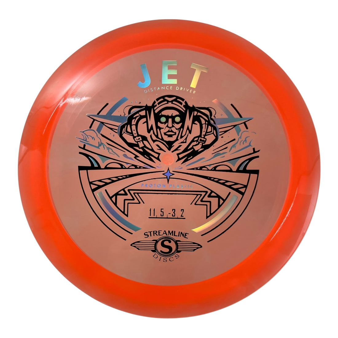 Streamline Discs Jet | Proton | Orange/Holo 175g Disc Golf