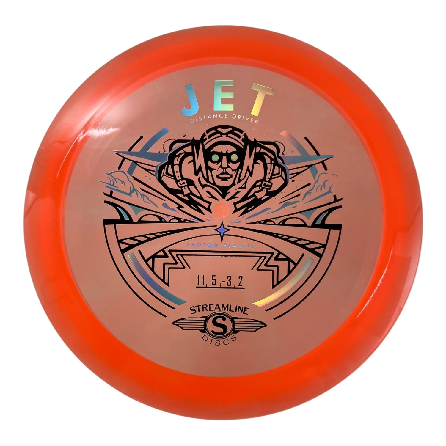 Streamline Discs Jet | Proton | Orange/Holo 175g Disc Golf