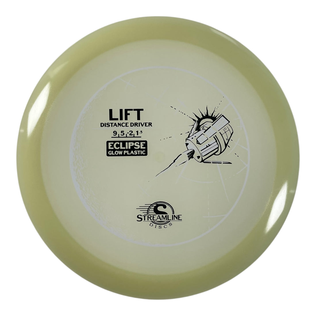 Streamline Discs Lift | Eclipse | Glow/Green 174g Disc Golf