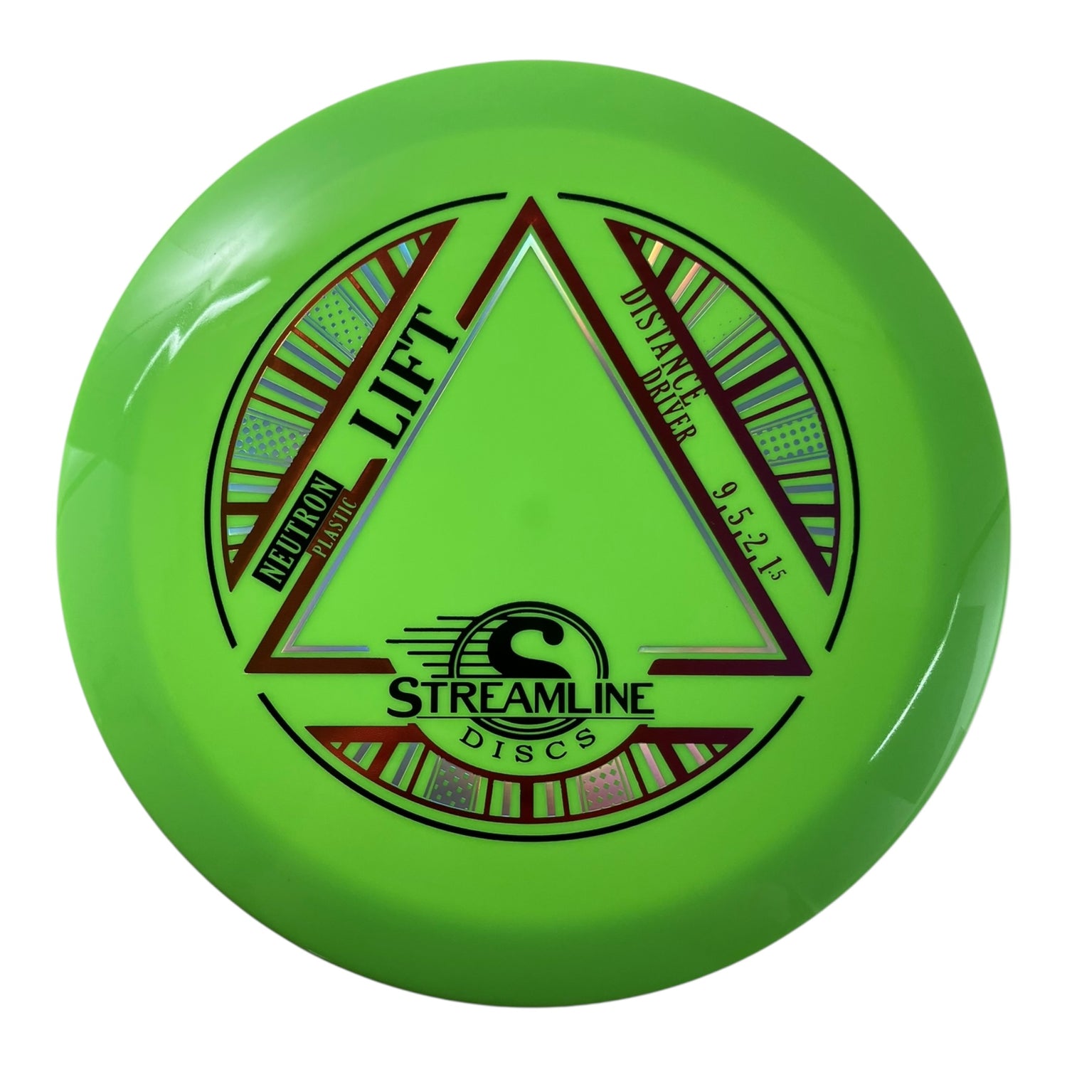Streamline Discs Lift | Neutron | Green/Red 168g Disc Golf