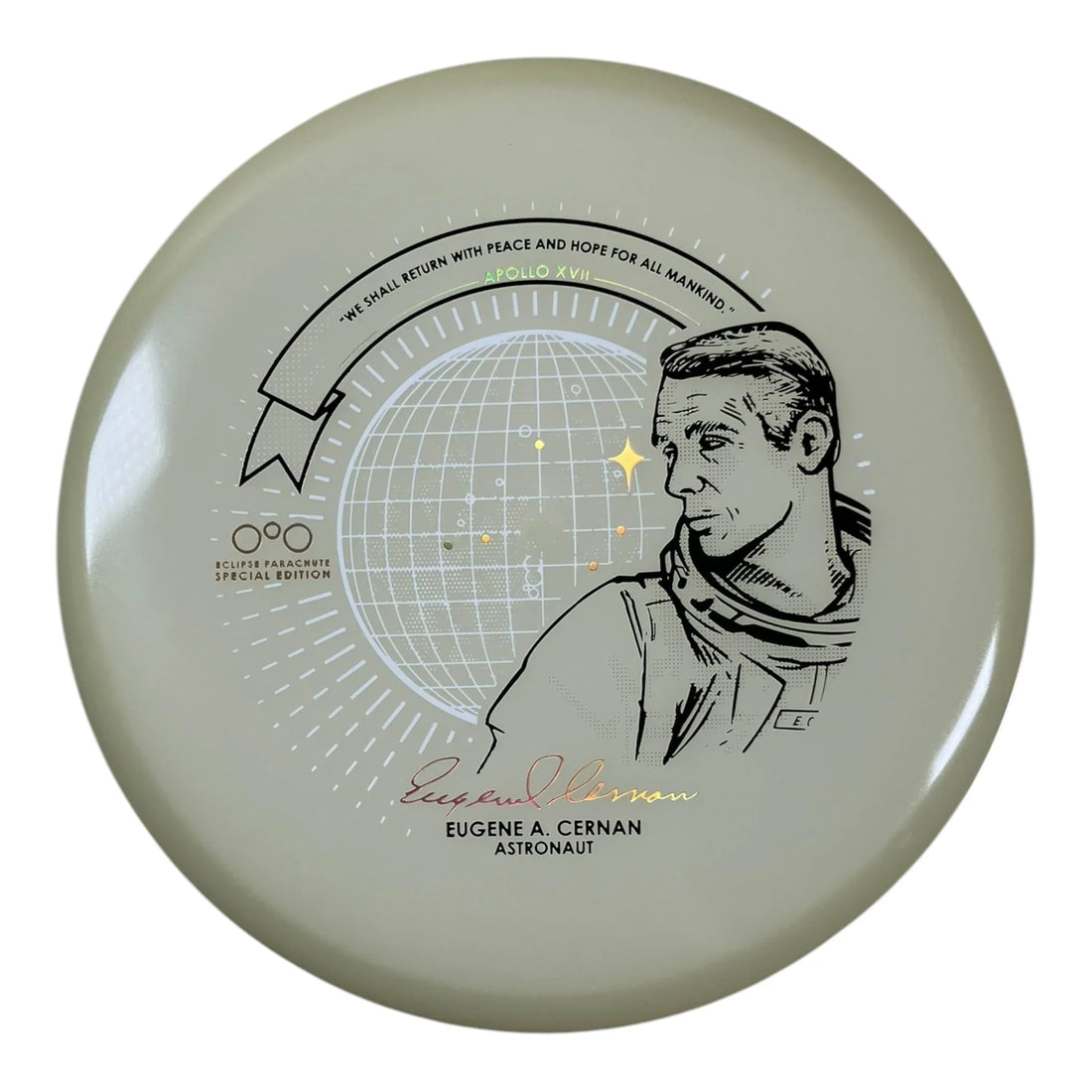 Streamline Discs Parachute | Color Glow Eclipse Soft | Blue Glow/Gold 152 - 154g (Gyropalooza 2024) Disc Golf