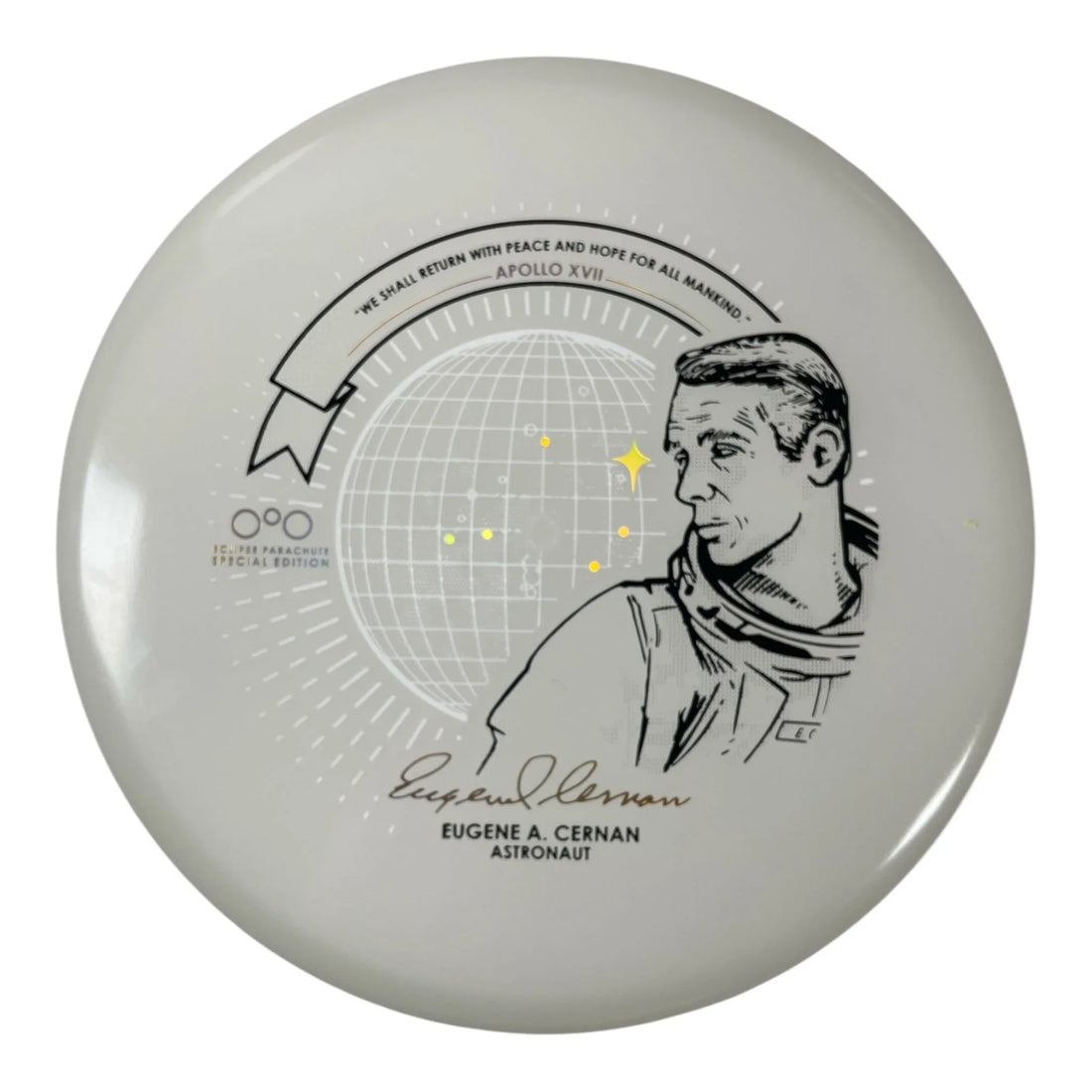 Streamline Discs Parachute | Color Glow Eclipse Soft | Purple Glow/Gold 154g (Gyropalooza 2024) Disc Golf