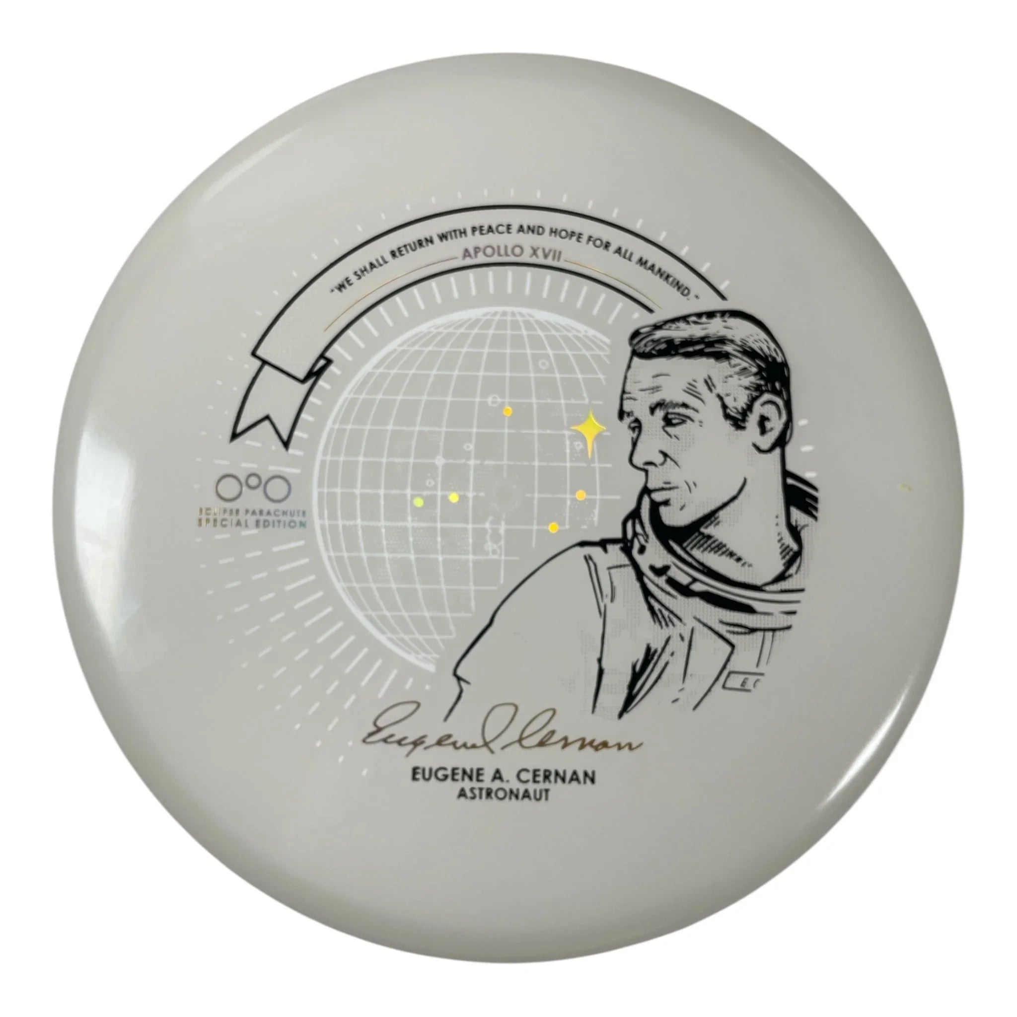 Streamline Discs Parachute | Color Glow Eclipse Soft | Purple Glow/Gold 154g (Gyropalooza 2024) Disc Golf