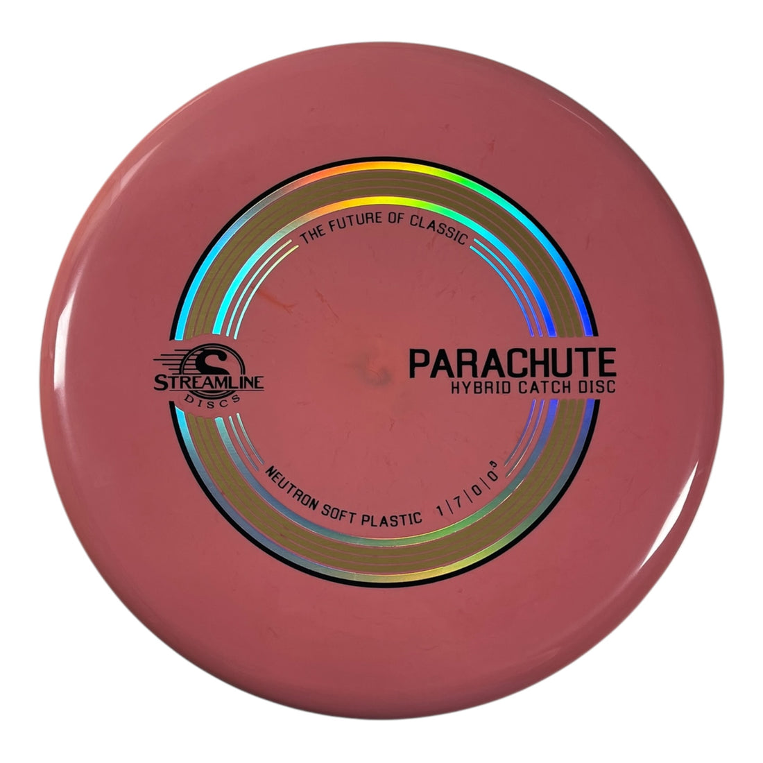 Streamline Discs Parachute | Neutron Soft | Pink/Gold 151g Disc Golf