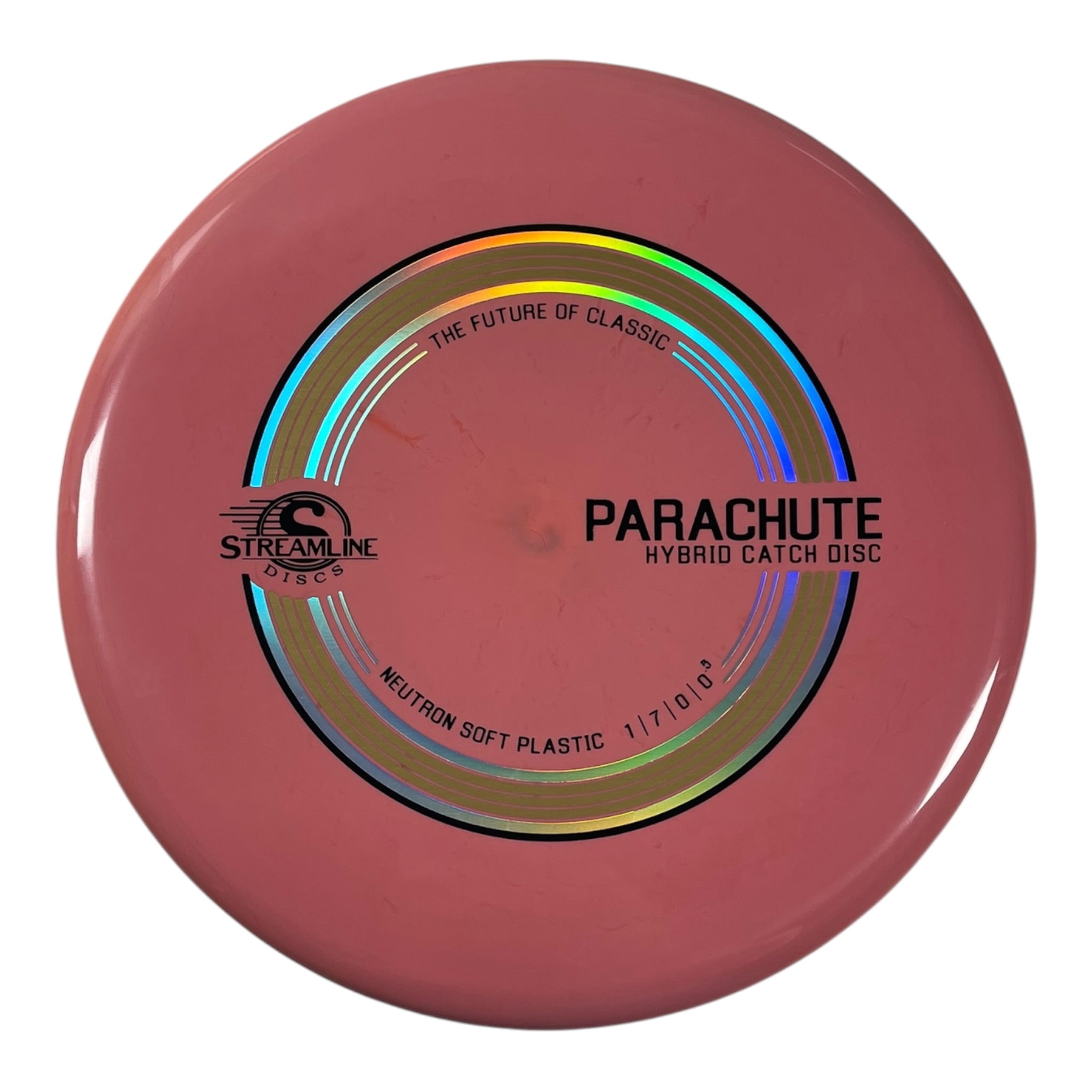 Streamline Discs Parachute | Neutron Soft | Pink/Gold 151g Disc Golf