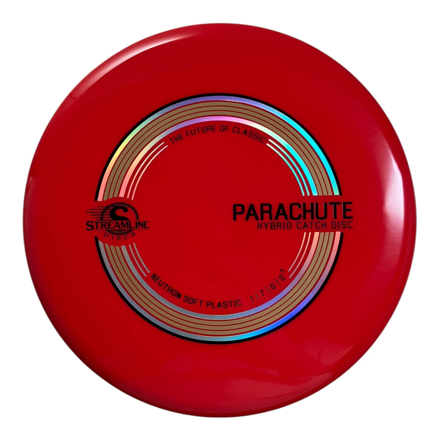 Streamline Discs Parachute | Neutron Soft | Red/Gold 150g (OTB Open 2026) Disc Golf