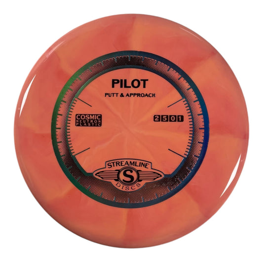 Streamline Discs Pilot | Cosmic Neutron | Orange/Green 168g Disc Golf