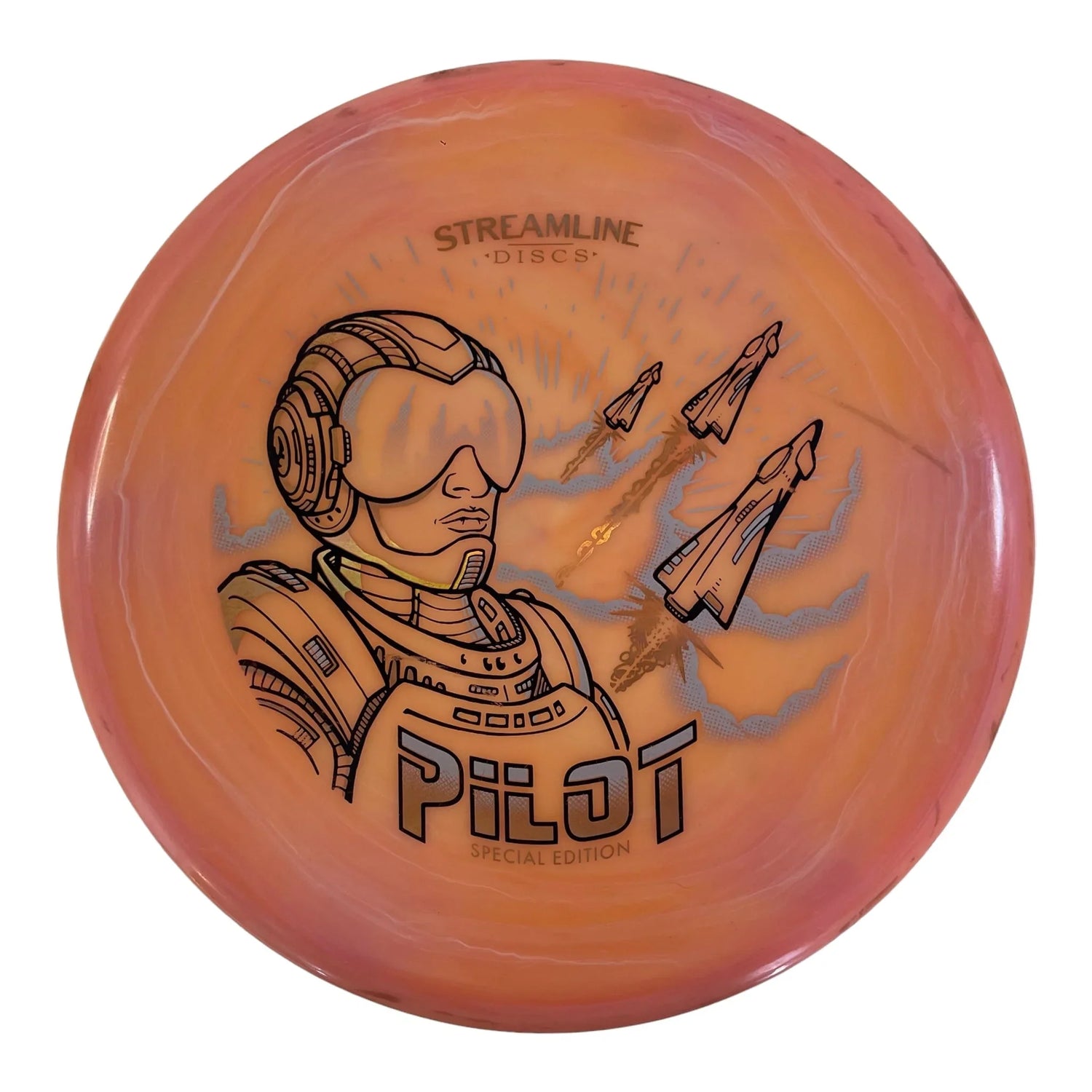 Streamline Discs Pilot - Used Good | Neutron | Orange/Gold 175g Disc Golf