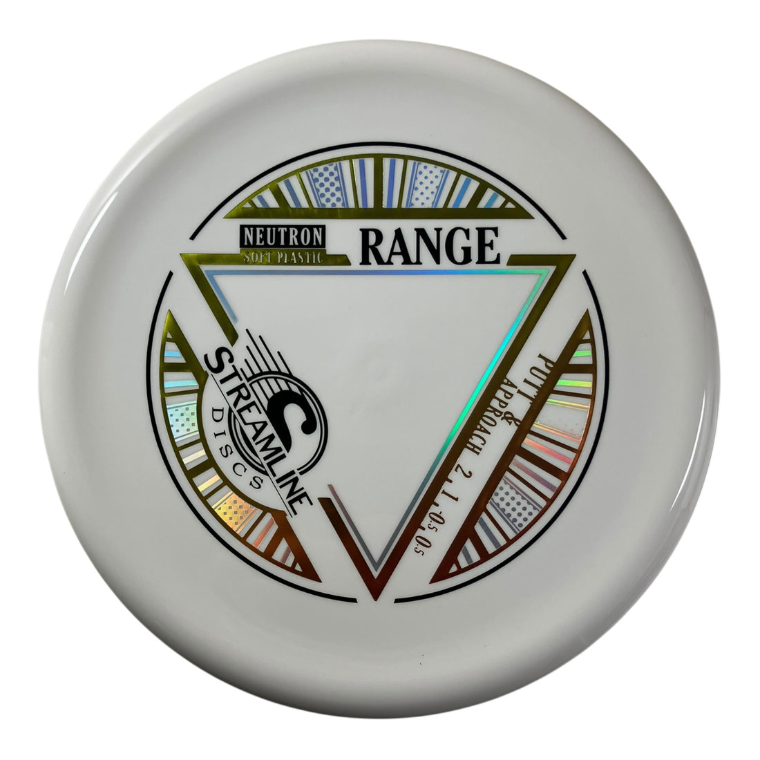 Streamline Discs Range | Neutron Soft | White/Gold 170g Disc Golf