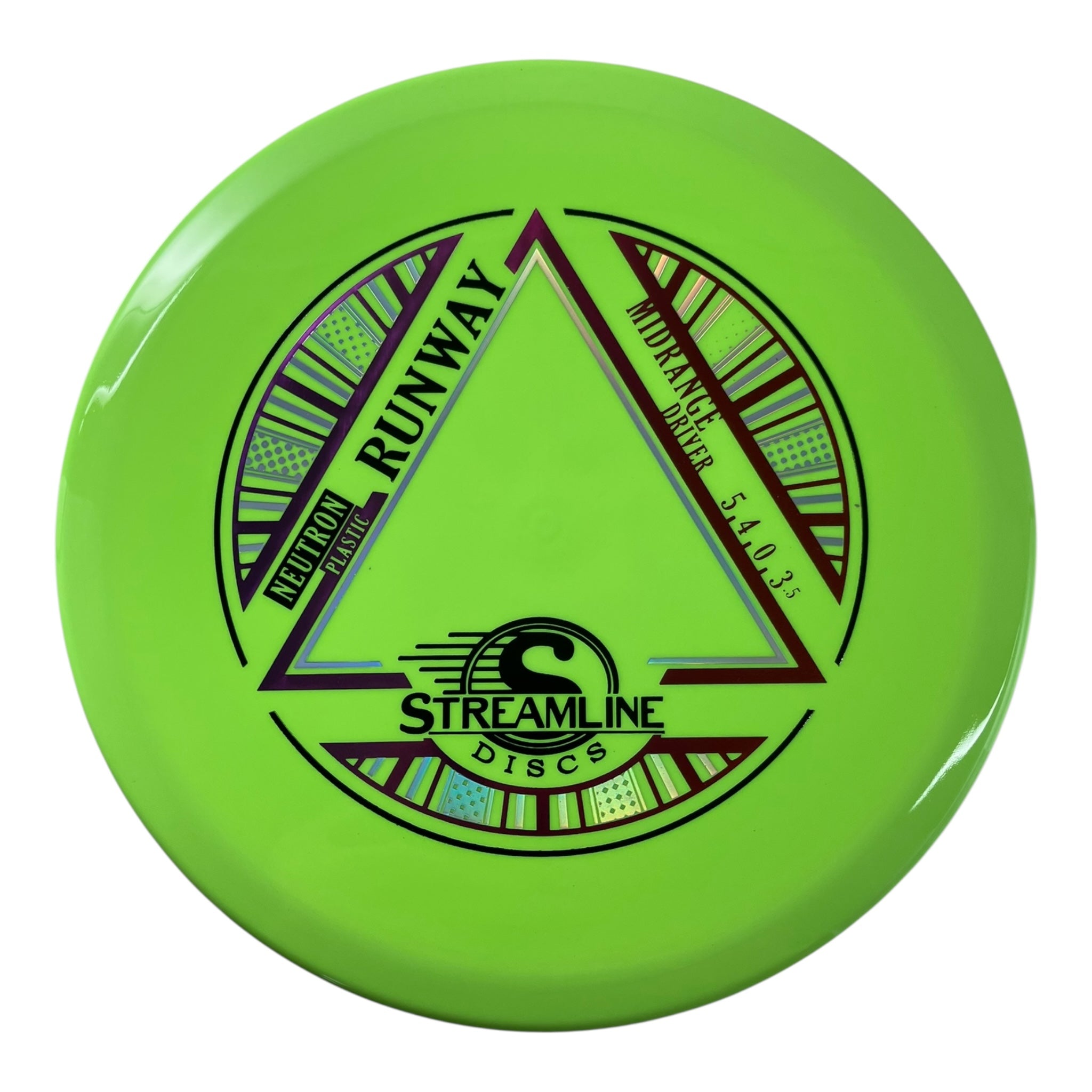 Streamline Discs Runway | Neutron | Green/Purple 173g Disc Golf
