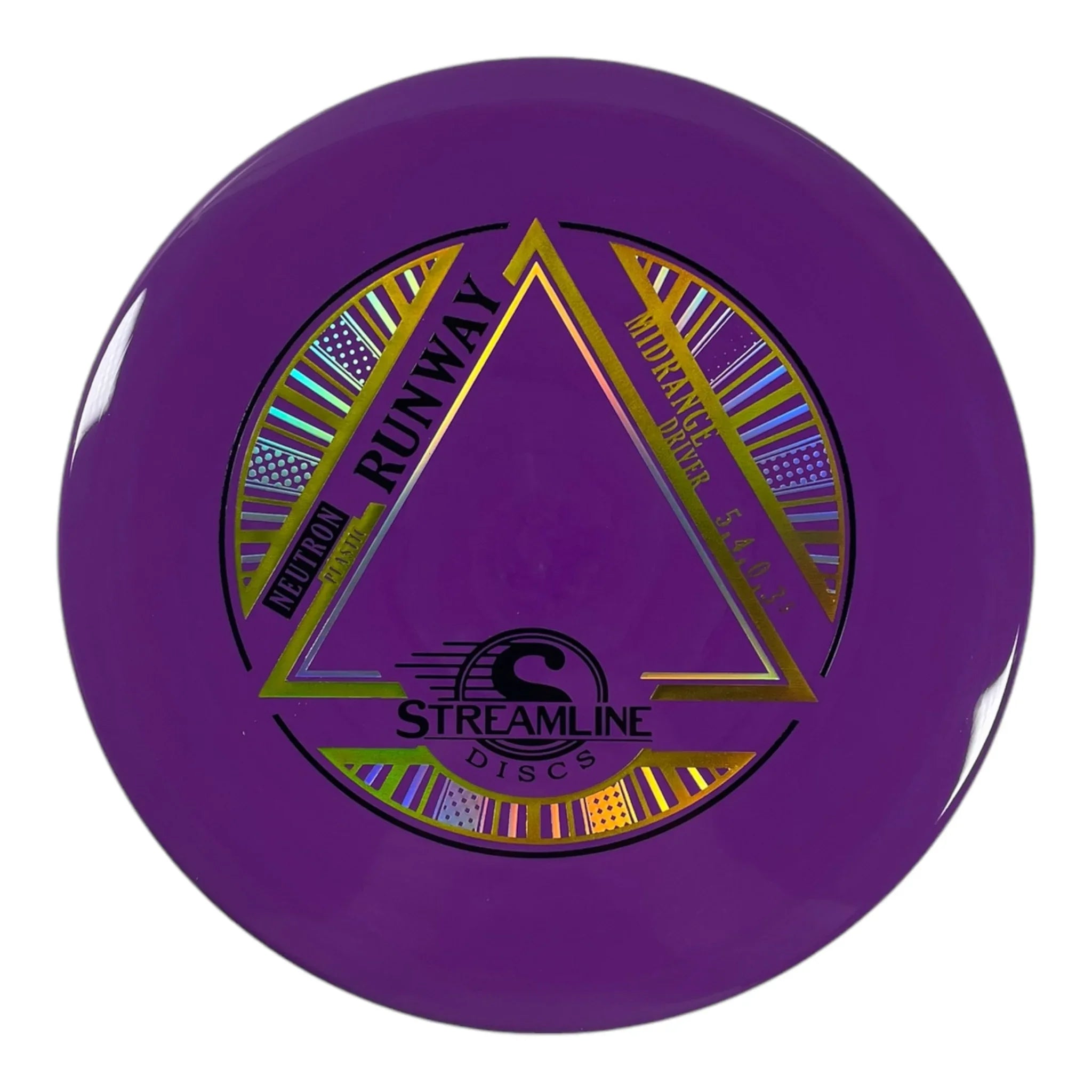 Streamline Discs Runway | Neutron | Purple/Gold 166-168g Disc Golf