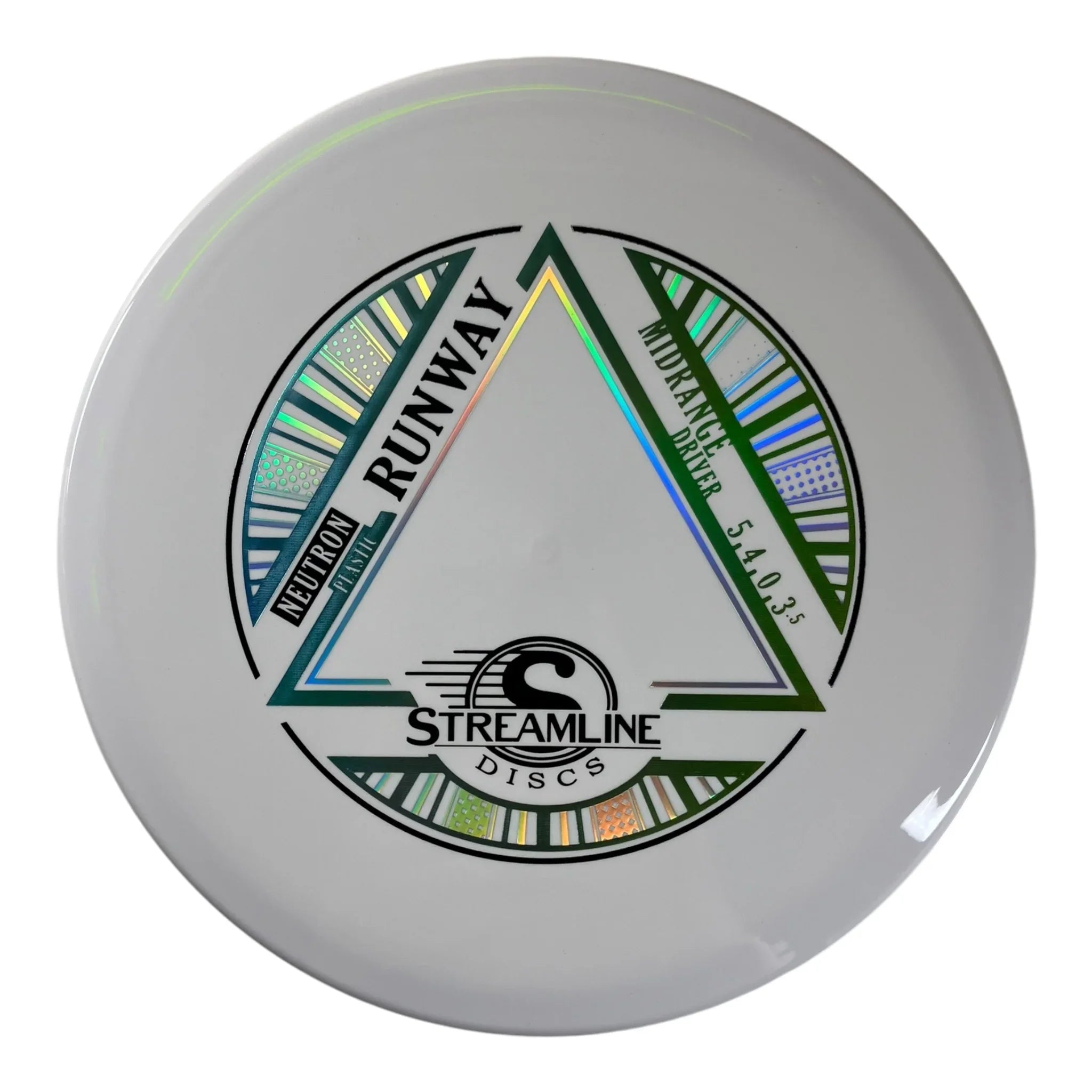 Streamline Discs Runway | Neutron | White/Green 166g Disc Golf