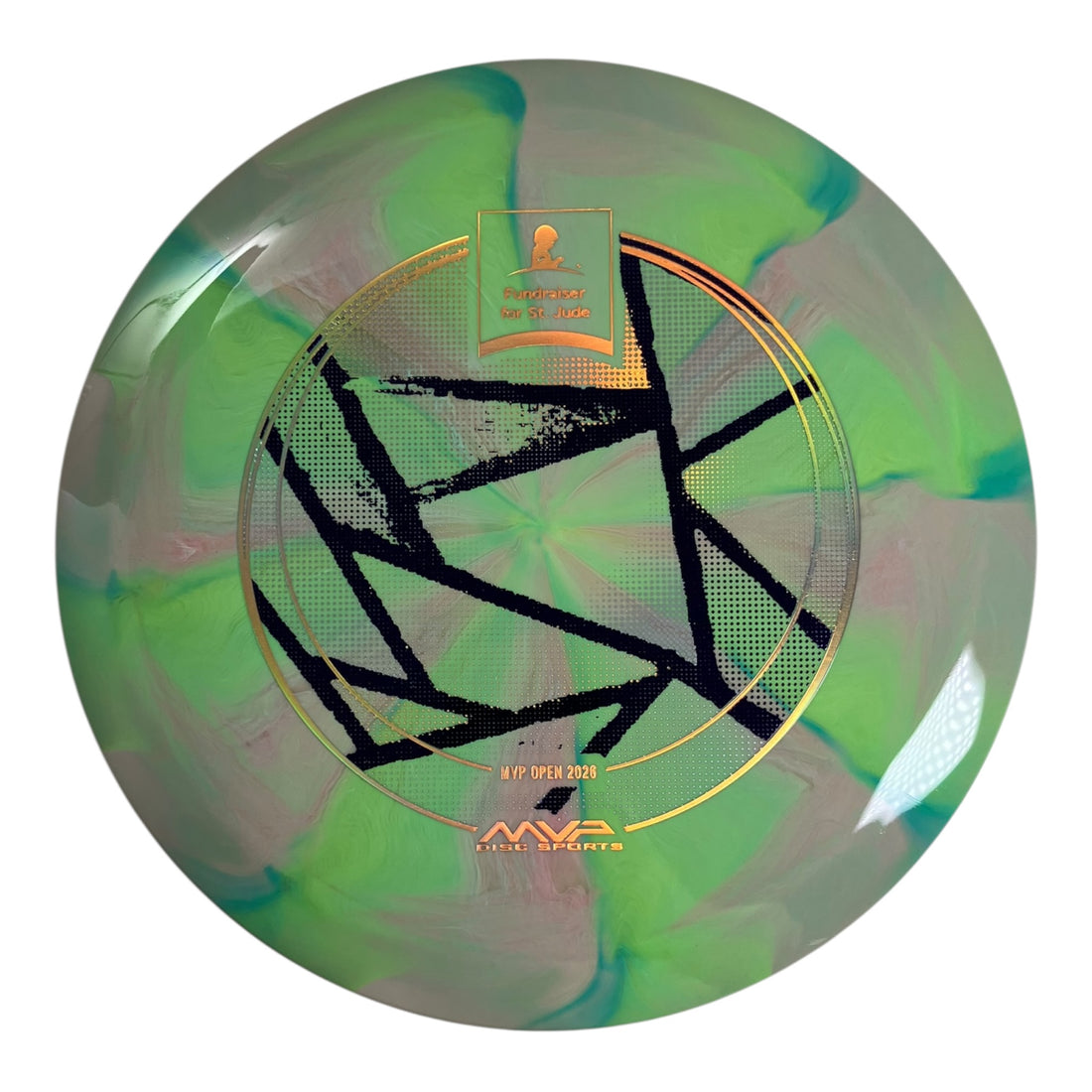 Streamline Discs Shift | Cosmic Neutron | Green/Gold/Purple 174g (St. Jude) Disc Golf