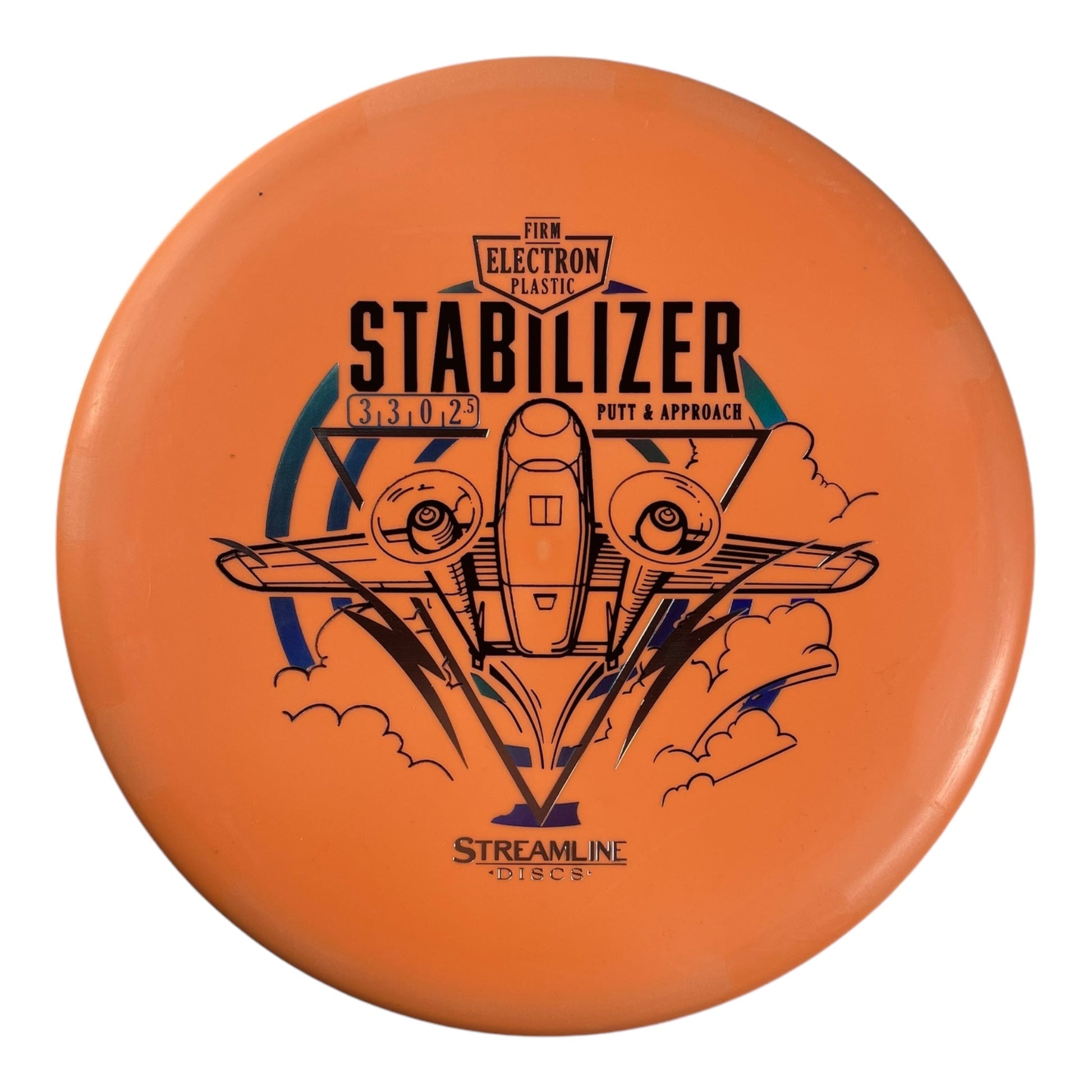 Streamline Discs Stabilizer | Electron Firm | Orange/Blue 166g Disc Golf