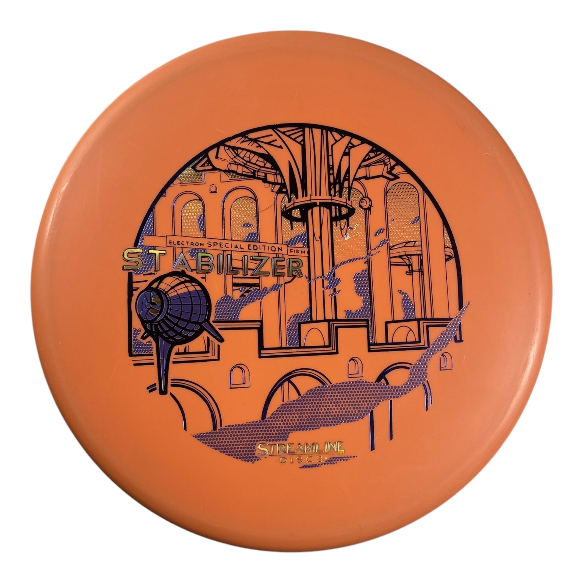 Streamline Discs Stabilizer | Electron Firm | Orange/Blue 173g (Special Edition) Disc Golf