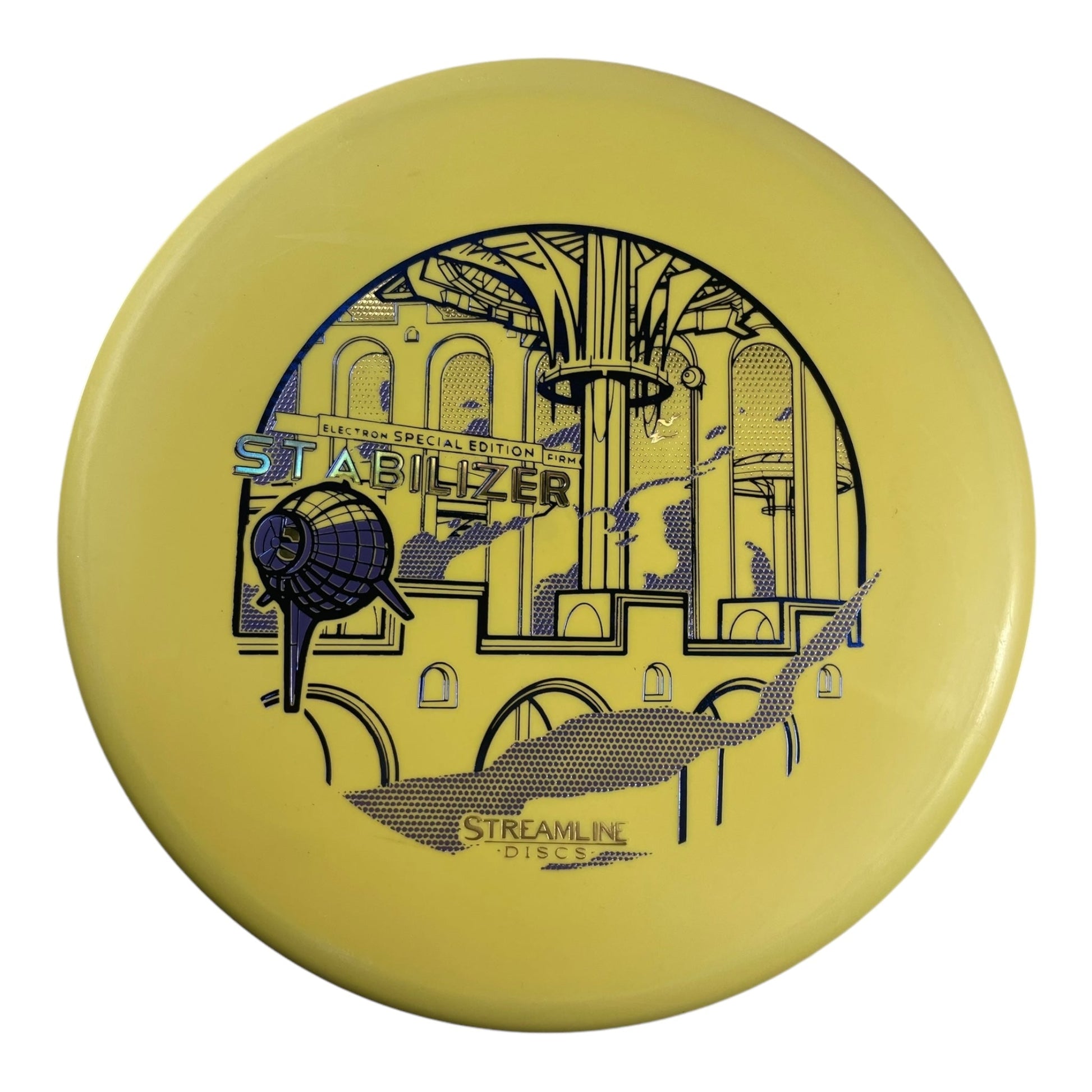 Streamline Discs Stabilizer | Electron Firm | Yellow/Blue 174 - 175g (Special Edition) Disc Golf