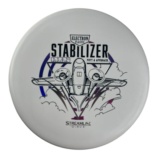 Streamline Discs Stabilizer | Electron | White/Purple 165g Disc Golf