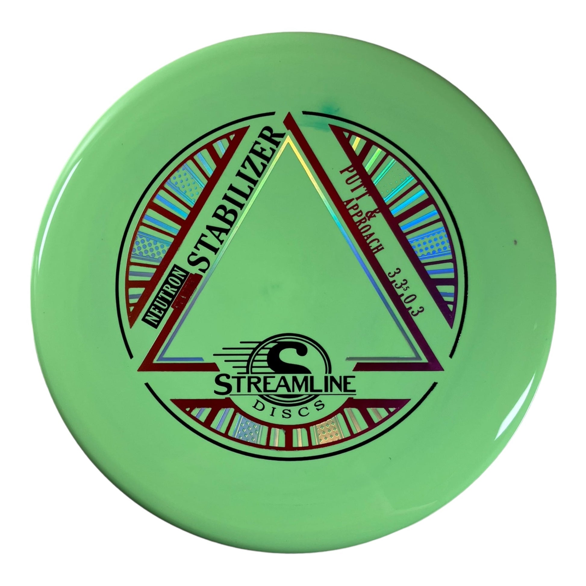 Streamline Discs Stabilizer | Neutron | Green/Red 169g Disc Golf