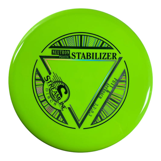 Streamline Discs Stabilizer | Neutron | Green/Silver 173g Disc Golf