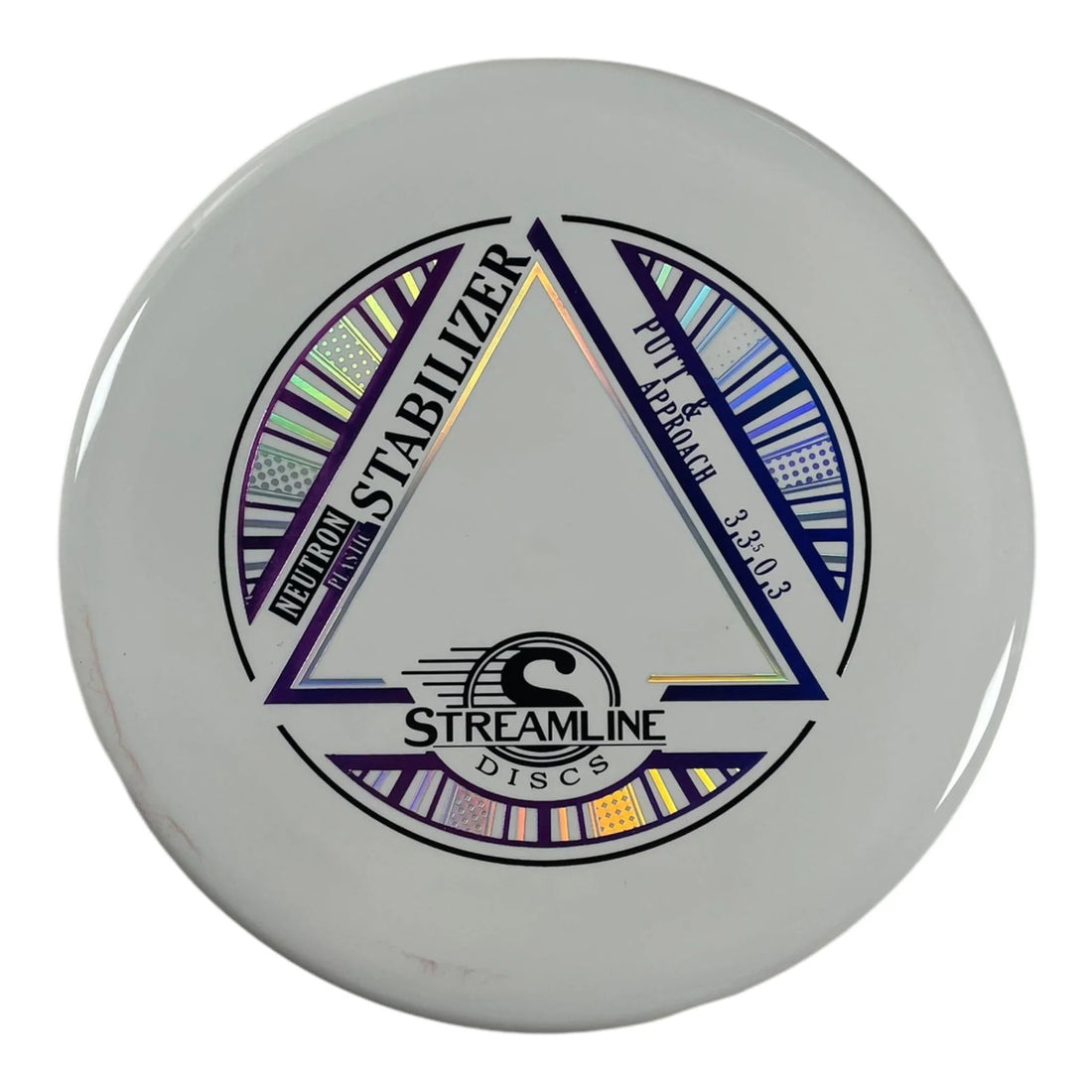 Streamline Discs Stabilizer | Neutron | White/Purple 169g Disc Golf