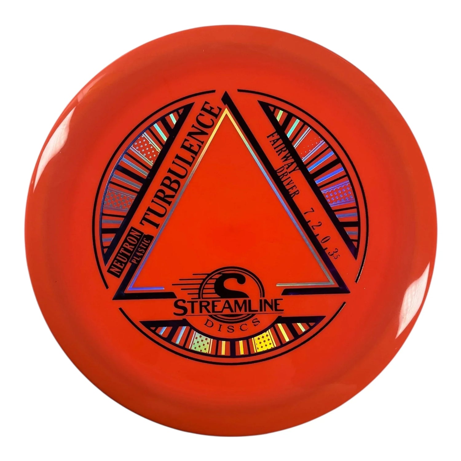 Streamline Discs Turbulence | Neutron | Orange/Blue 173g Disc Golf