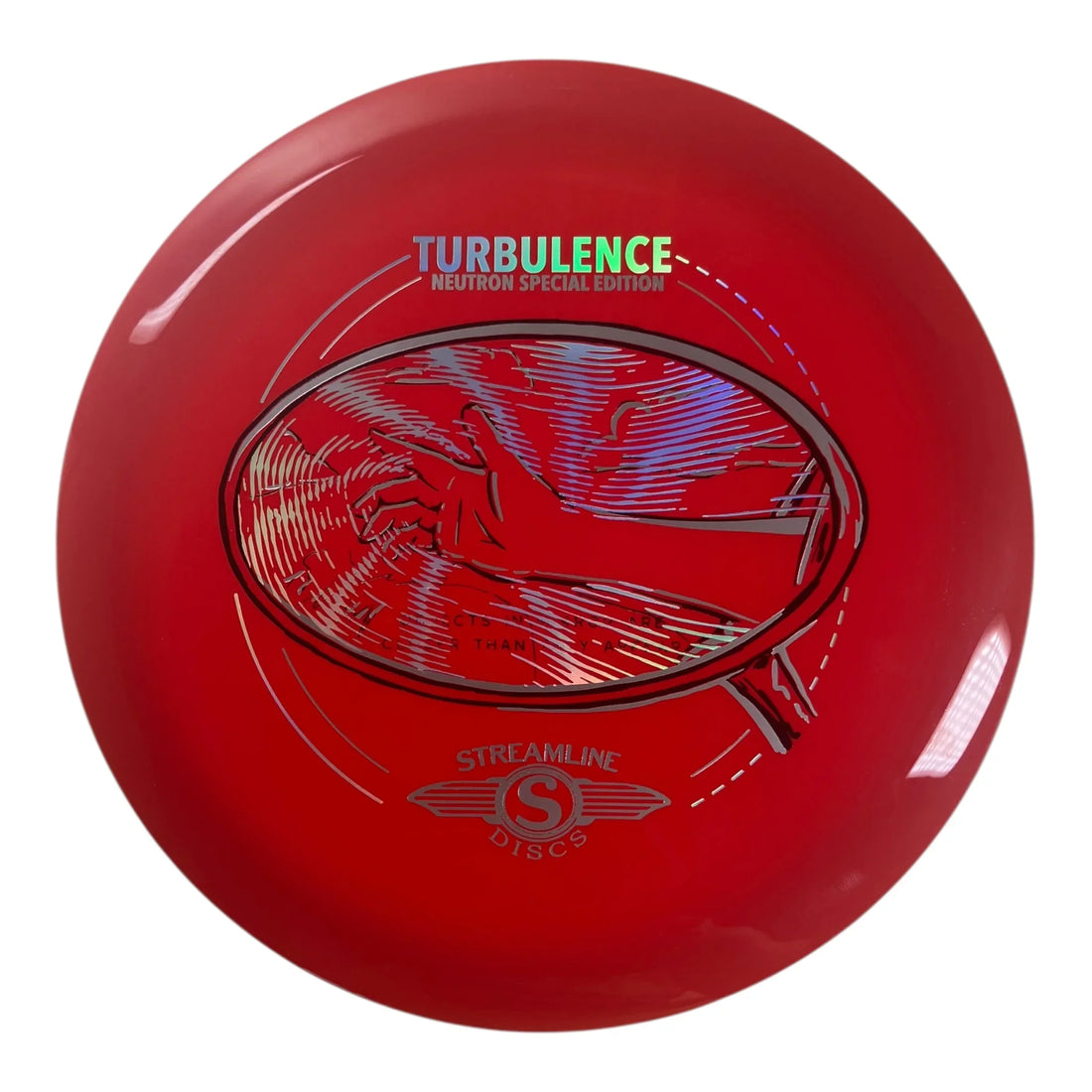 Streamline Discs Turbulence | Neutron | Red/Holo 167-173g (Special Edition) Disc Golf
