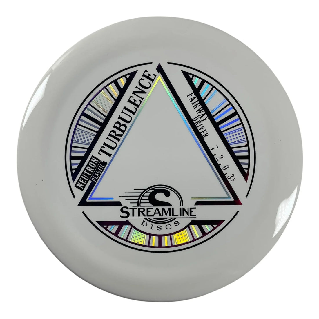 Streamline Discs Turbulence | Neutron | White/Purple 168-173g Disc Golf