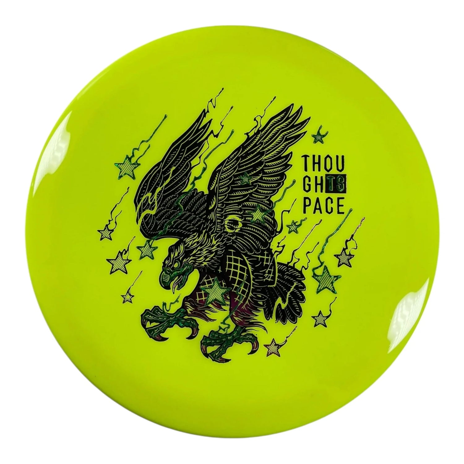 Thought Space Athletics Coalesce | Aura | Yellow/Purple/Black 175g (Freedom Chicken) Disc Golf