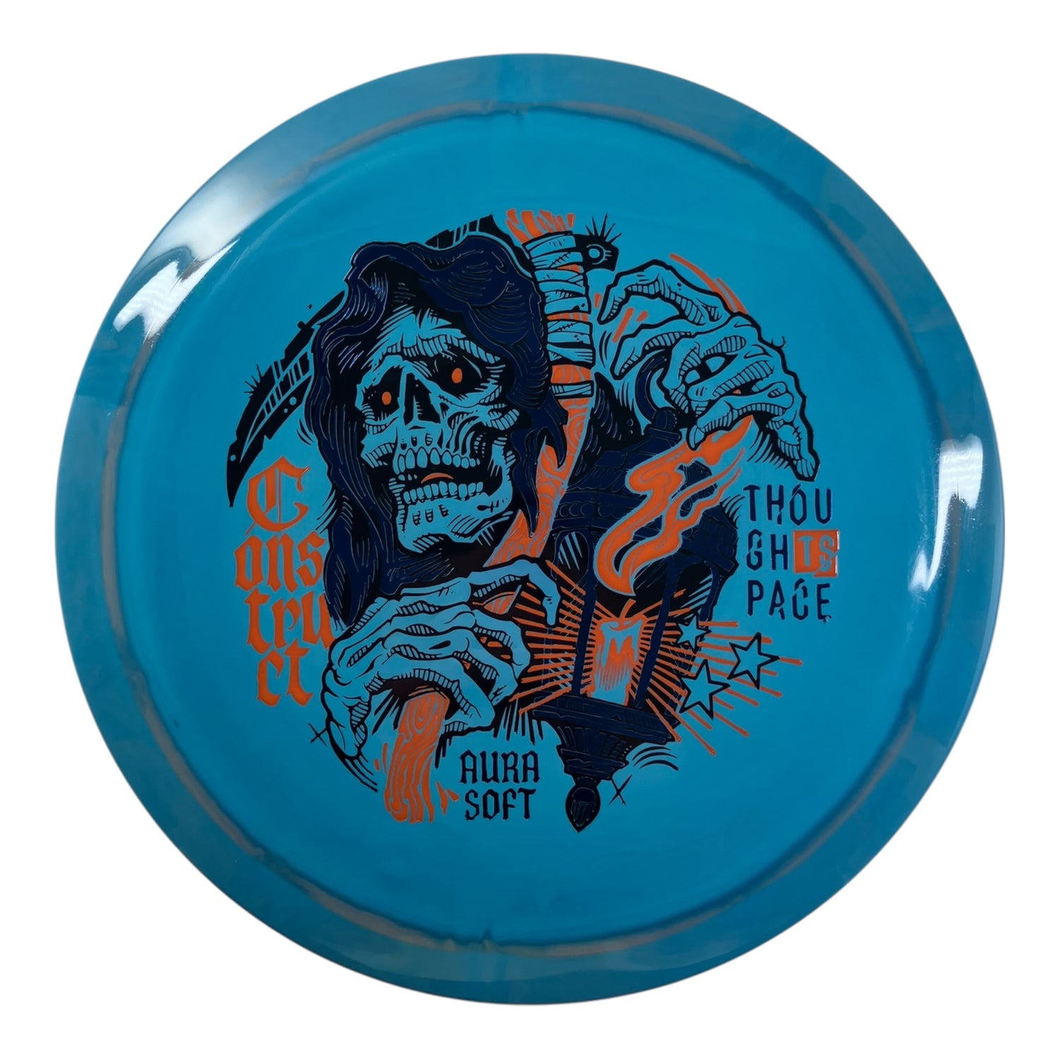 Thought Space Athletics Construct | Aura Soft | Blue/Orange/Blue 173g Disc Golf