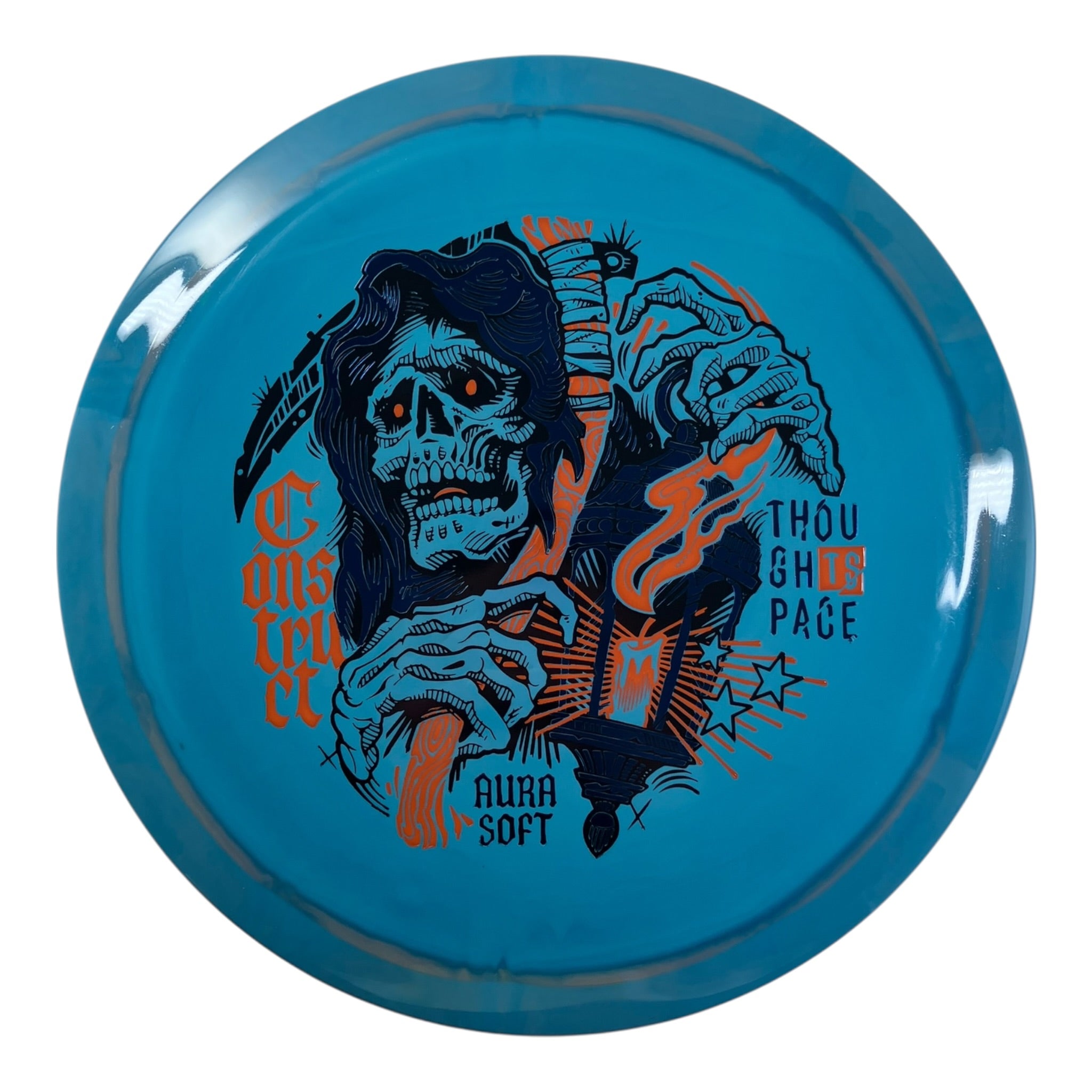 Thought Space Athletics Construct | Aura Soft | Blue/Orange/Blue 173g Disc Golf