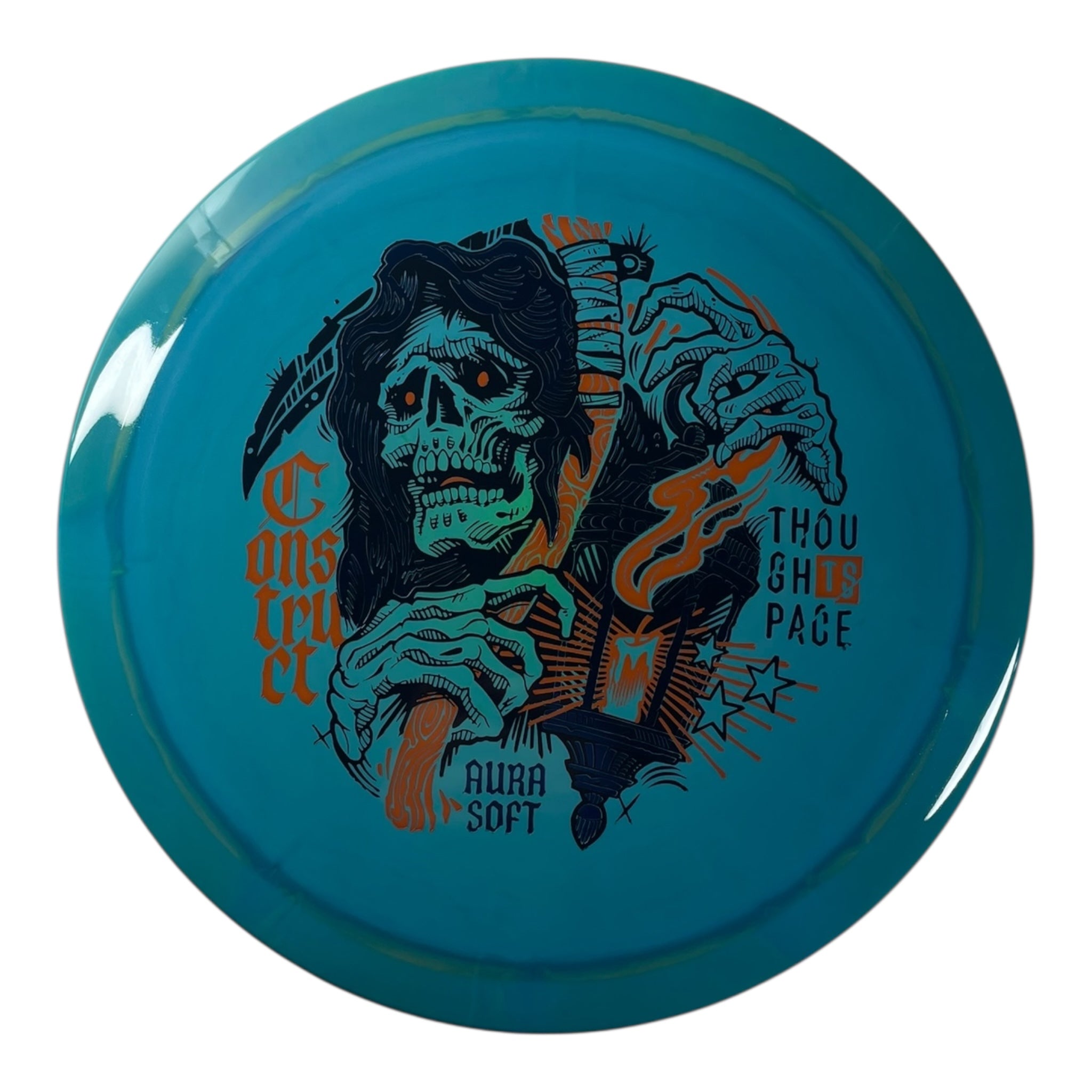 Thought Space Athletics Construct | Aura Soft | Teal/Orange/Blue 173g Disc Golf