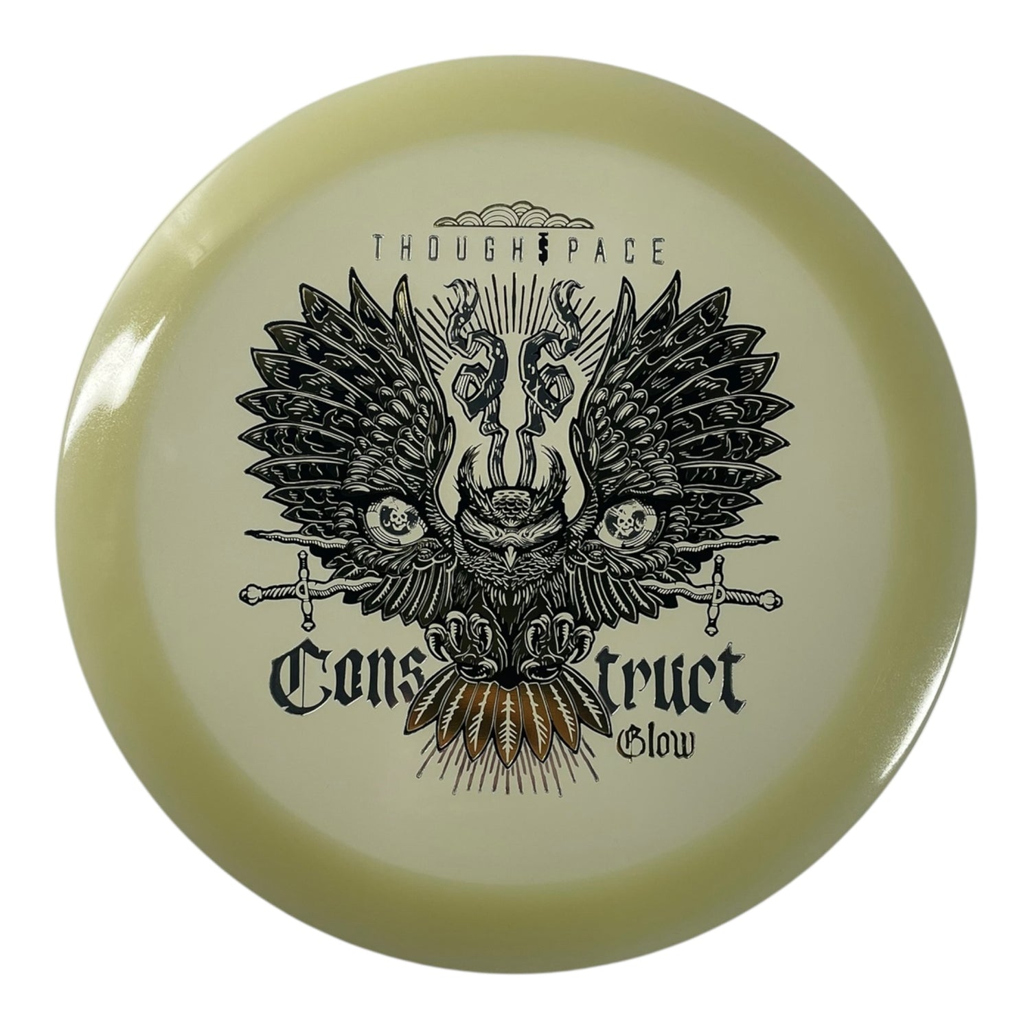 Thought Space Athletics Construct | Glow | Glow/Gold/Silver 172-174g Disc Golf