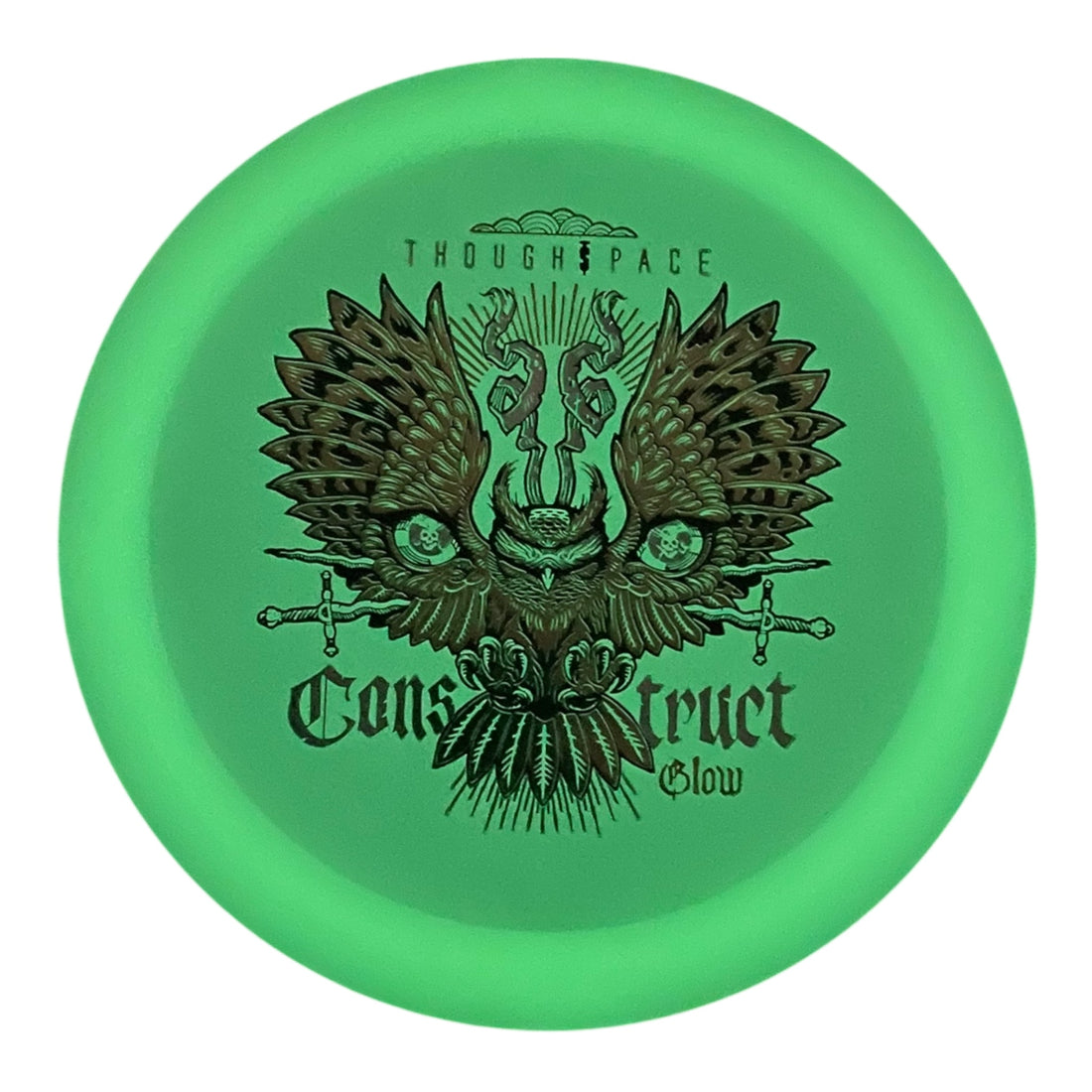 Thought Space Athletics Construct | Glow | Glow/Holo/Blue 173g Disc Golf