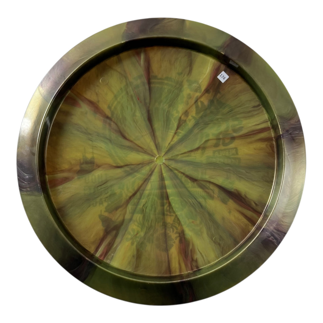 Thought Space Athletics Construct - Used Like New | Nebula Ethereal | Green/Pink 174g (Maria Oliva) Disc Golf