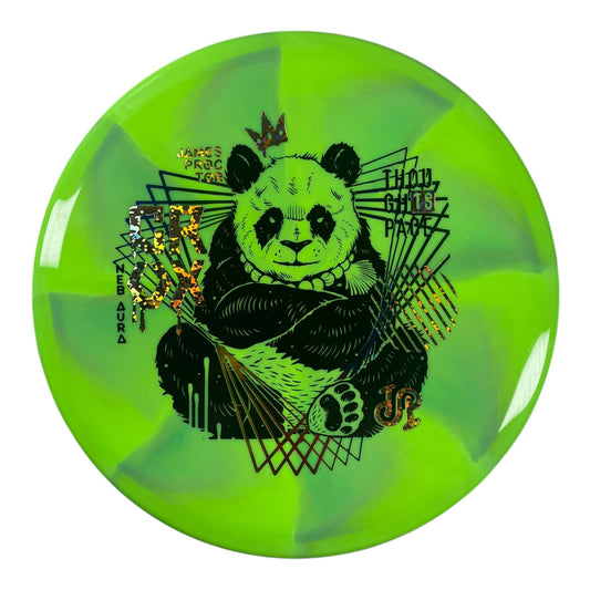 Thought Space Athletics Crux | Nebula Aura | Green/Gold Sparkle 177g (James Proctor) Disc Golf