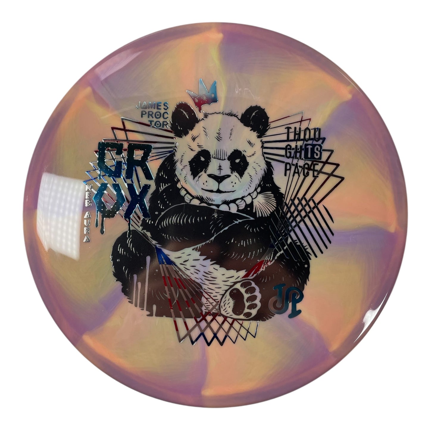 Thought Space Athletics Crux | Nebula Aura | Silver/USA 175g (James Proctor) Disc Golf