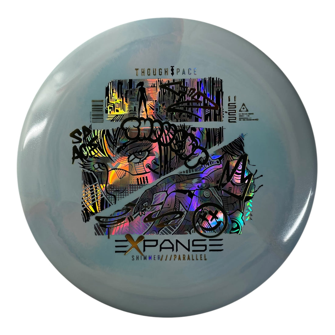 Thought Space Athletics Expanse | Shimmer Parallel | Blue/Black/Gold 174g Disc Golf