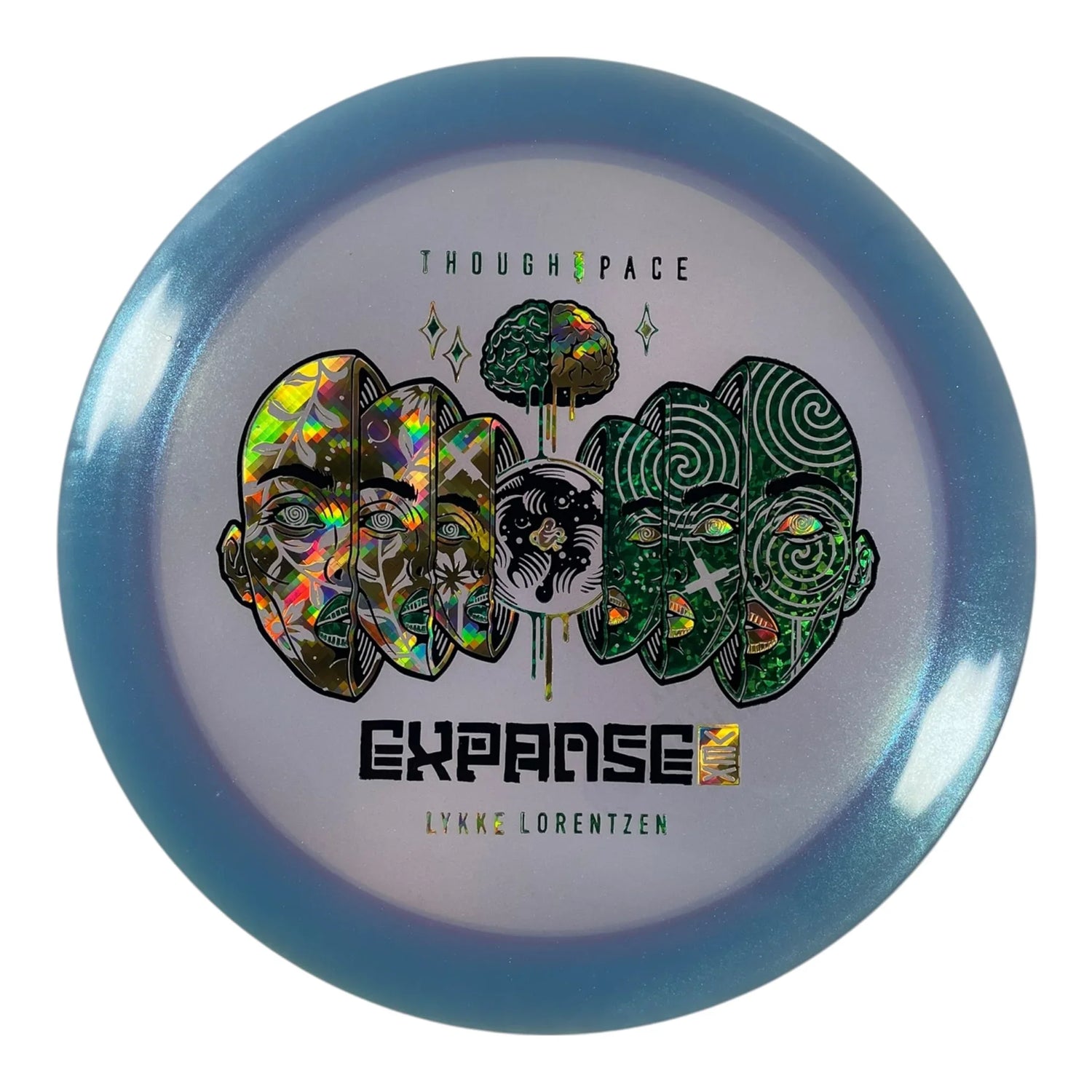 Thought Space Athletics Expanse | Vex | Blue/Gold/Green 173g (Lykke Lorentzen) Disc Golf