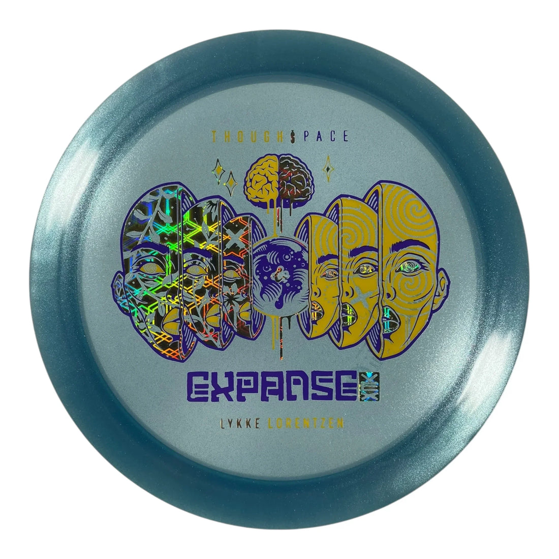 Thought Space Athletics Expanse | Vex | Blue/Gold/Yellow 173g (Lykke Lorentzen) Disc Golf