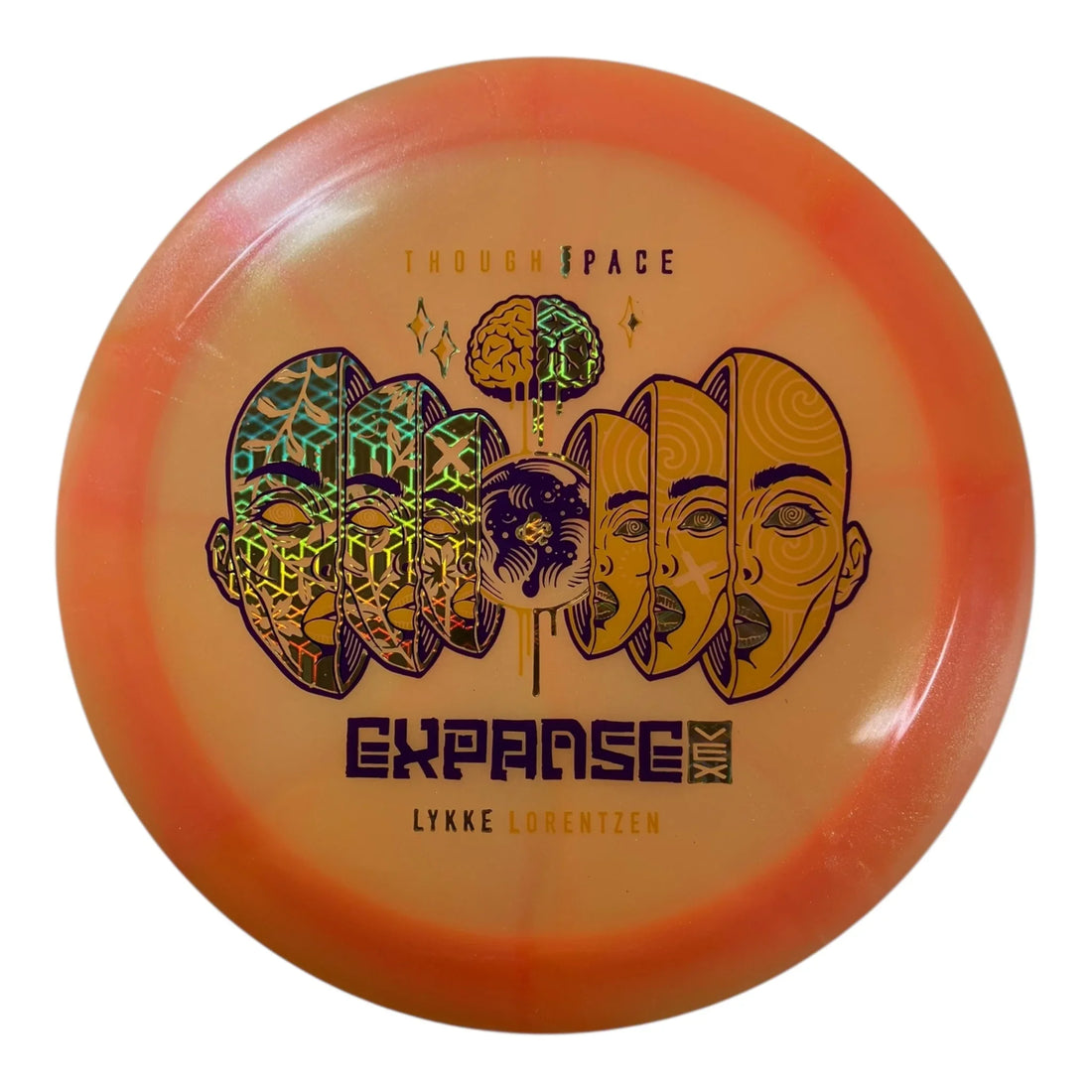 Thought Space Athletics Expanse | Vex | Orange/Gold/Purple 172g (Lykke Lorentzen) Disc Golf