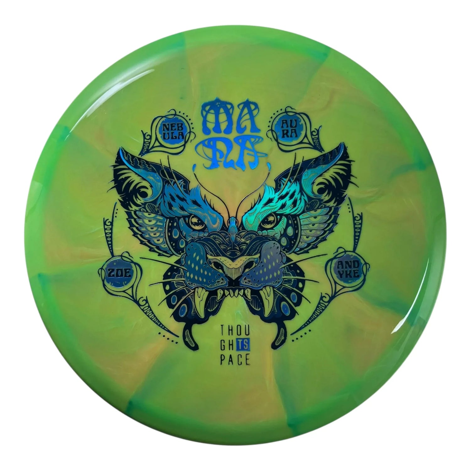Thought Space Athletics Mana | Nebula Aura | Green/Blue 178g (Zoe Andyke) Disc Golf