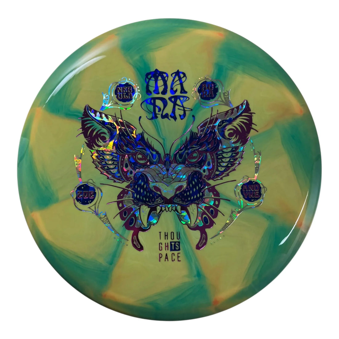 Thought Space Athletics Mana | Nebula Aura | Green/Pink/Purple 178g (Zoe Andyke) Disc Golf