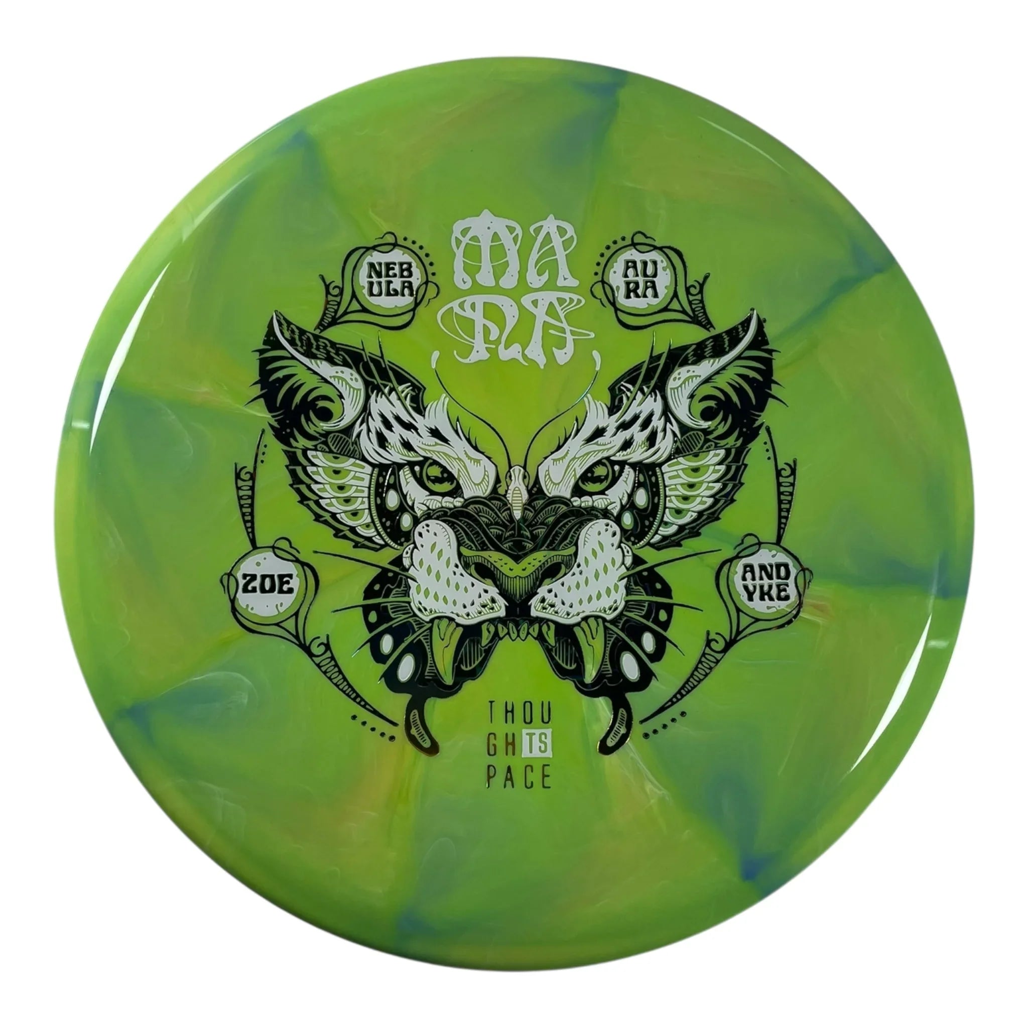 Thought Space Athletics Mana | Nebula Aura | Green/White/Multi 178g (Zoe Andyke) Disc Golf
