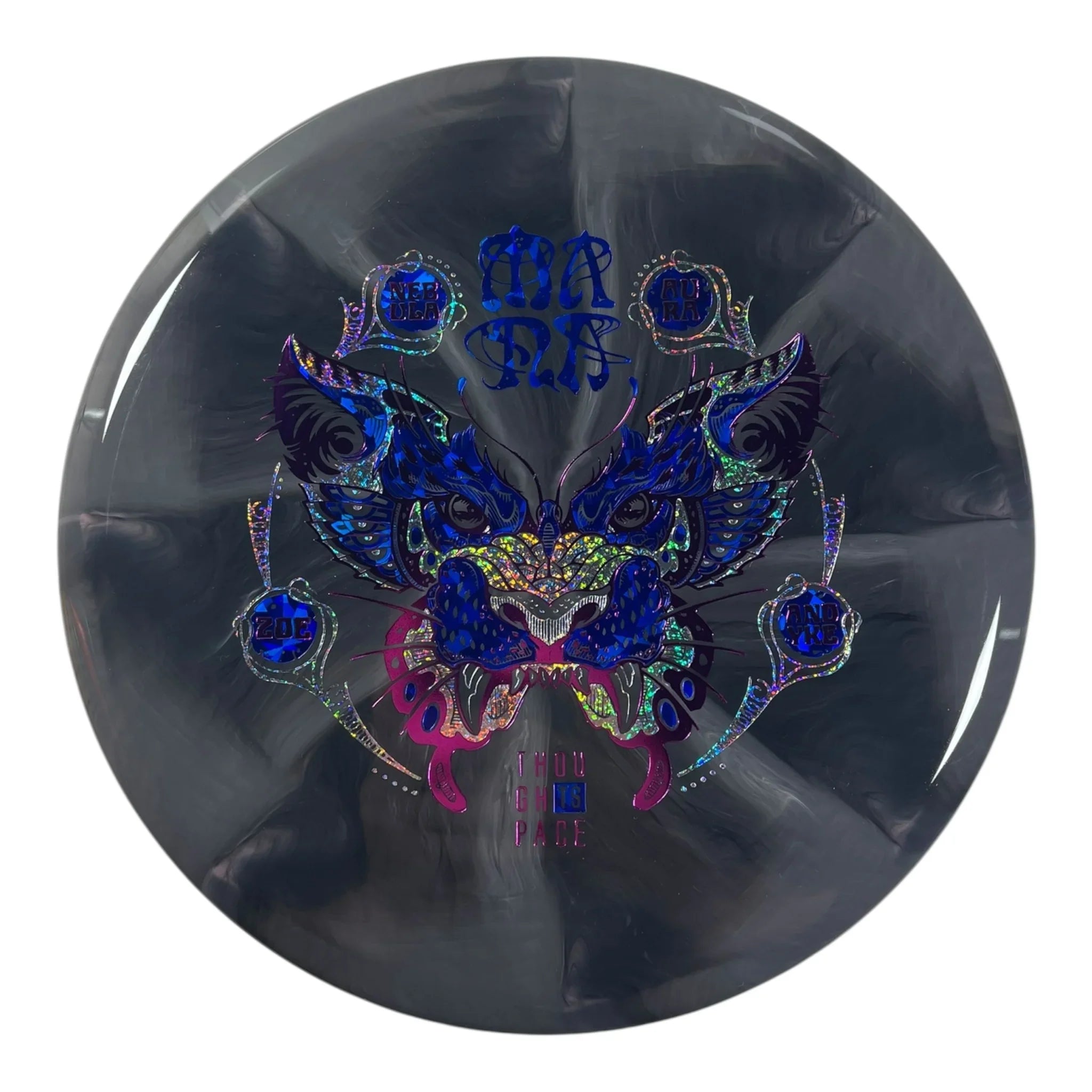 Thought Space Athletics Mana | Nebula Aura | Grey/Blue/Pink 177g (Zoe Andyke) Disc Golf
