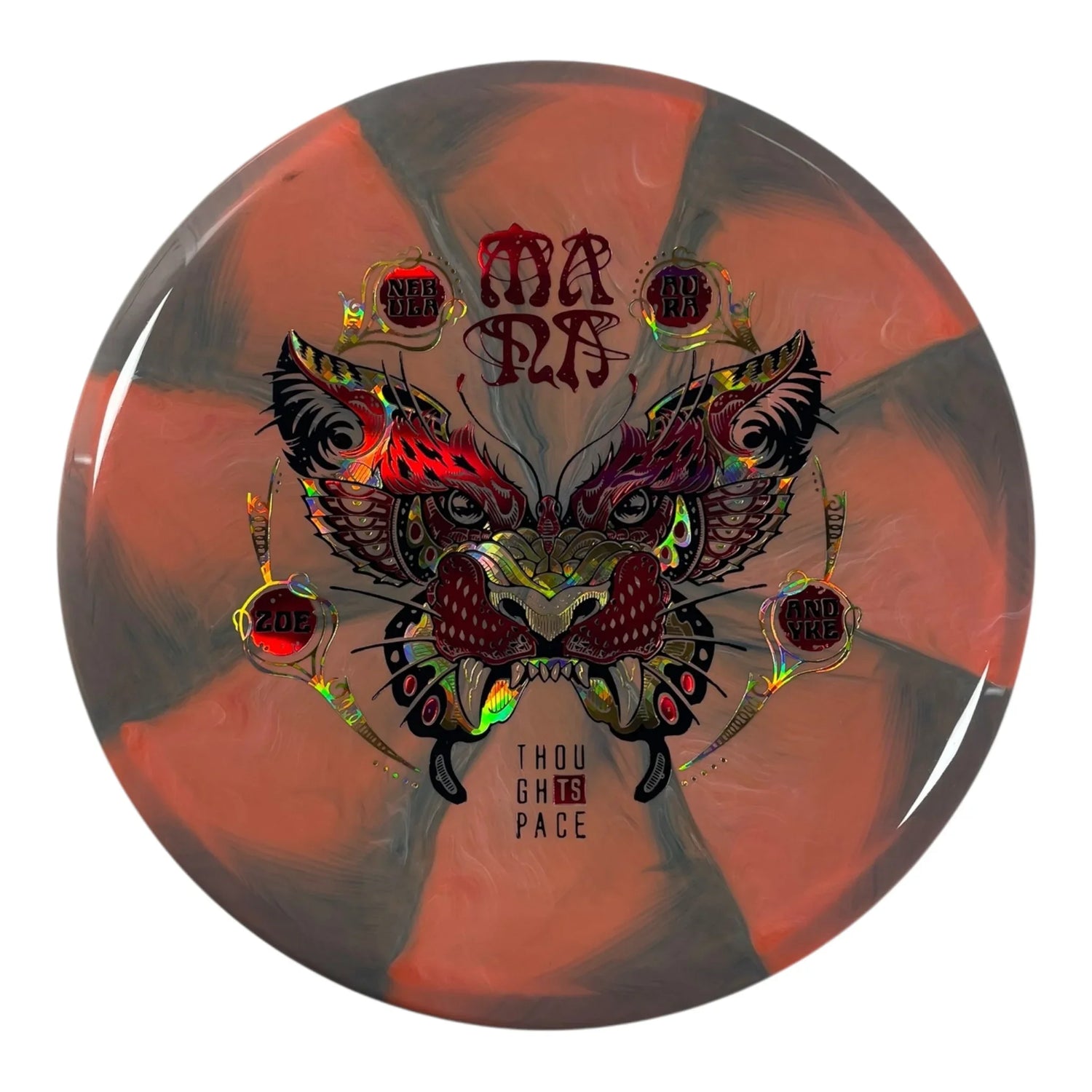 Thought Space Athletics Mana | Nebula Aura | Grey/Red/Gold 178g (Zoe Andyke) Disc Golf