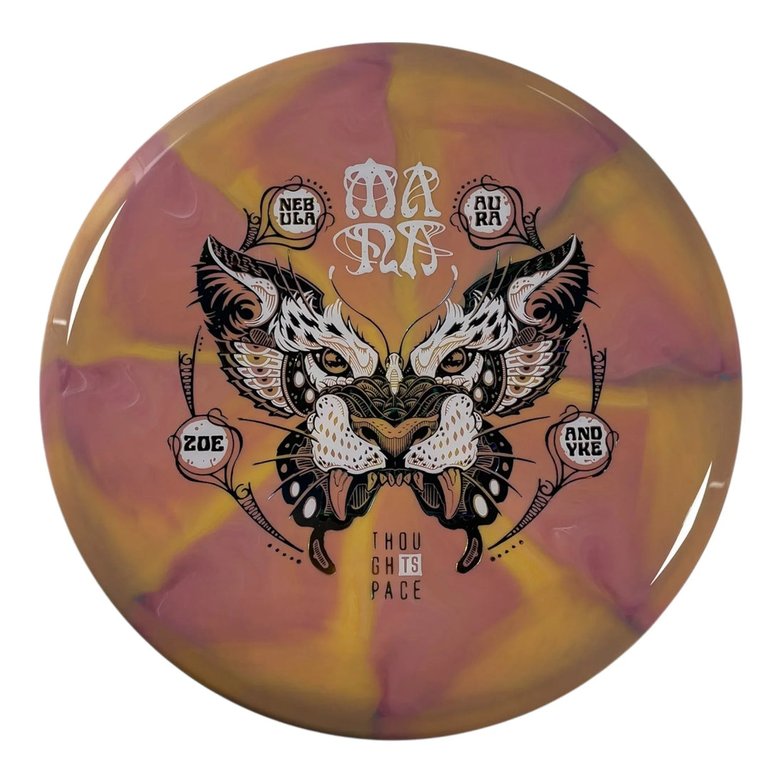 Thought Space Athletics Mana | Nebula Aura | Pink/White/Multi 178g (Zoe Andyke) Disc Golf