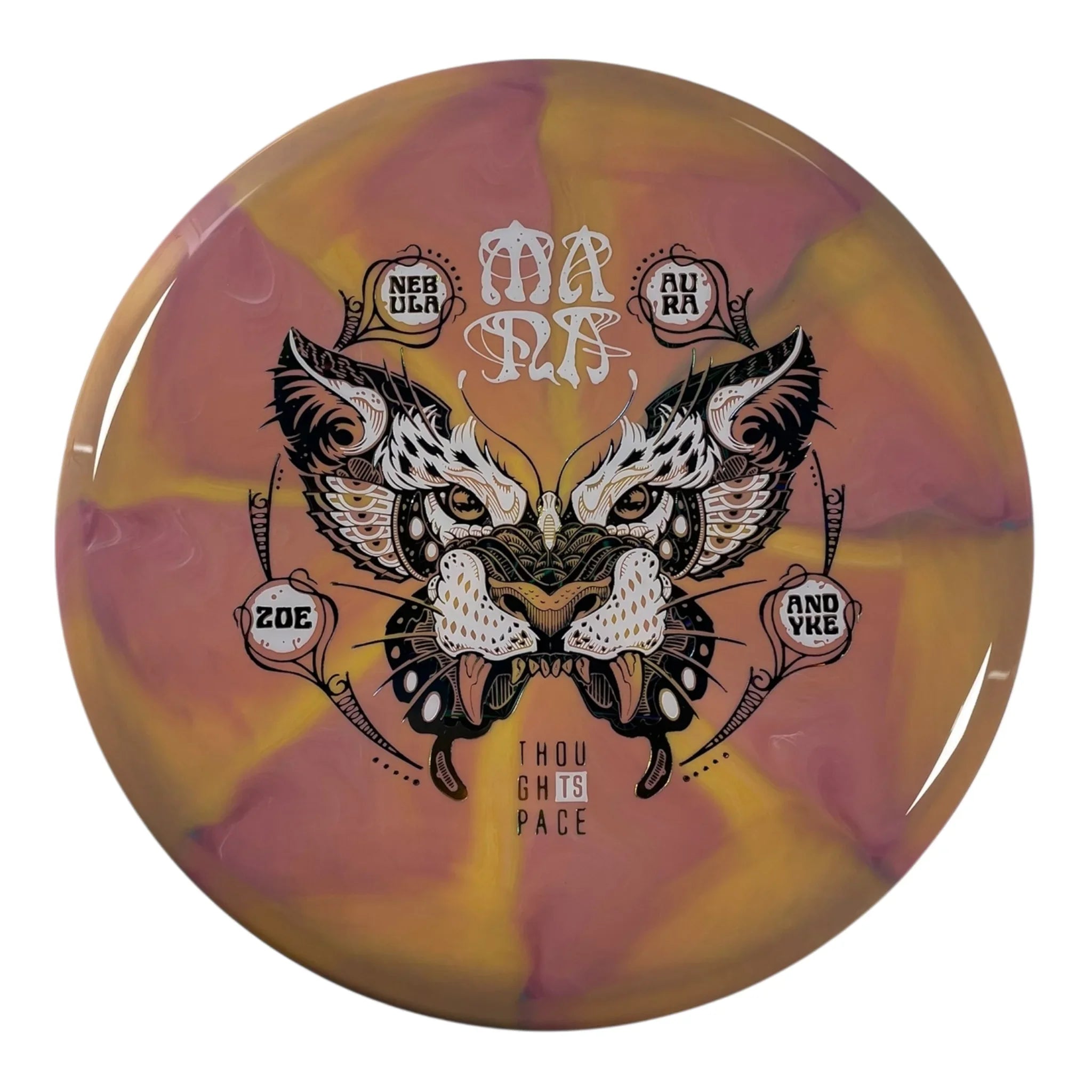Thought Space Athletics Mana | Nebula Aura | Pink/White/Multi 178g (Zoe Andyke) Disc Golf