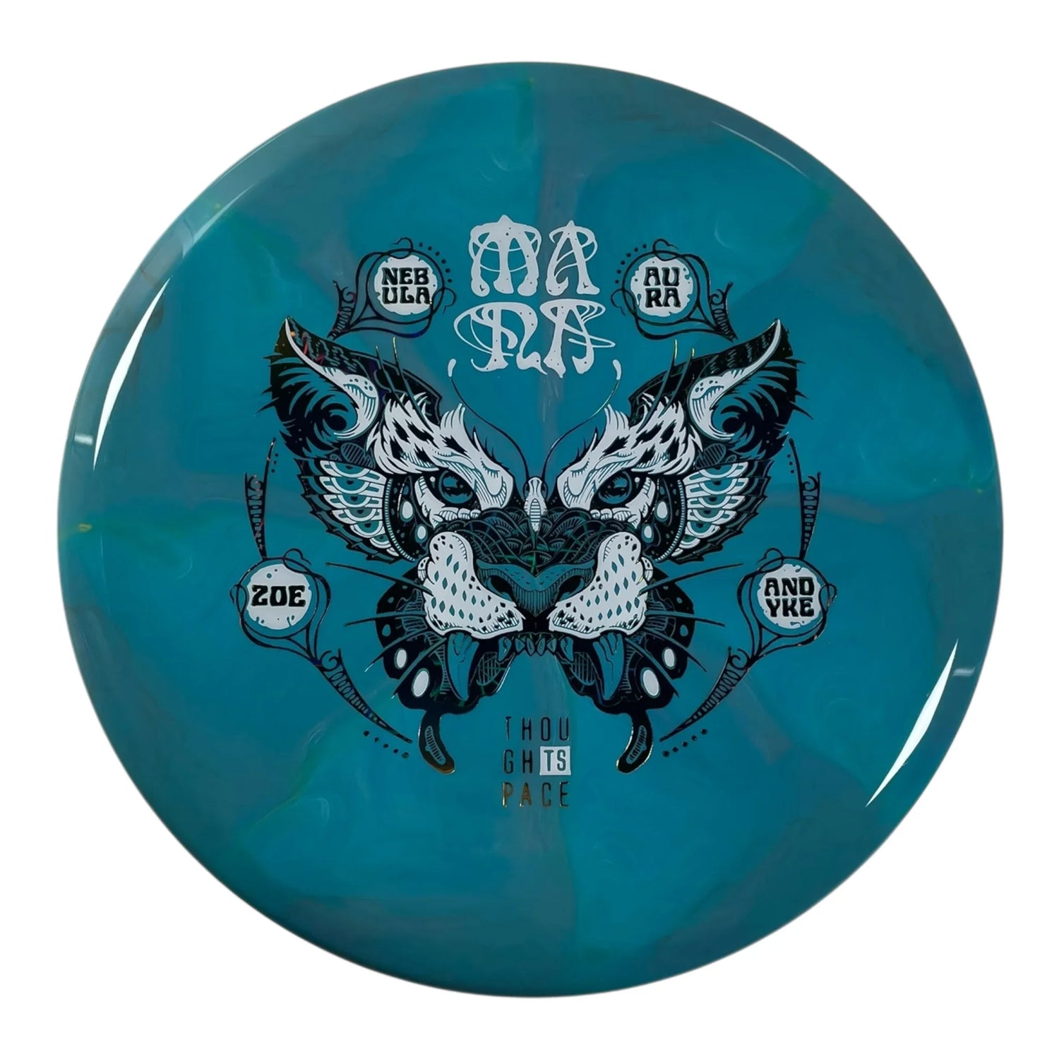 Thought Space Athletics Mana | Nebula Aura | Teal/White/Multi 178g (Zoe Andyke) Disc Golf