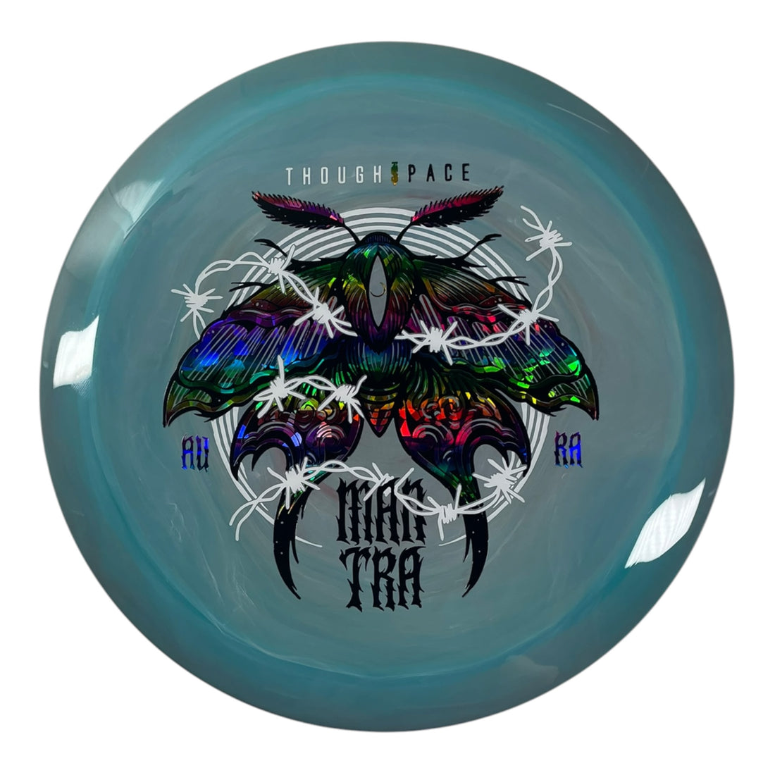Thought Space Athletics Mantra | Aura | Blue/Rainbow 174g Disc Golf